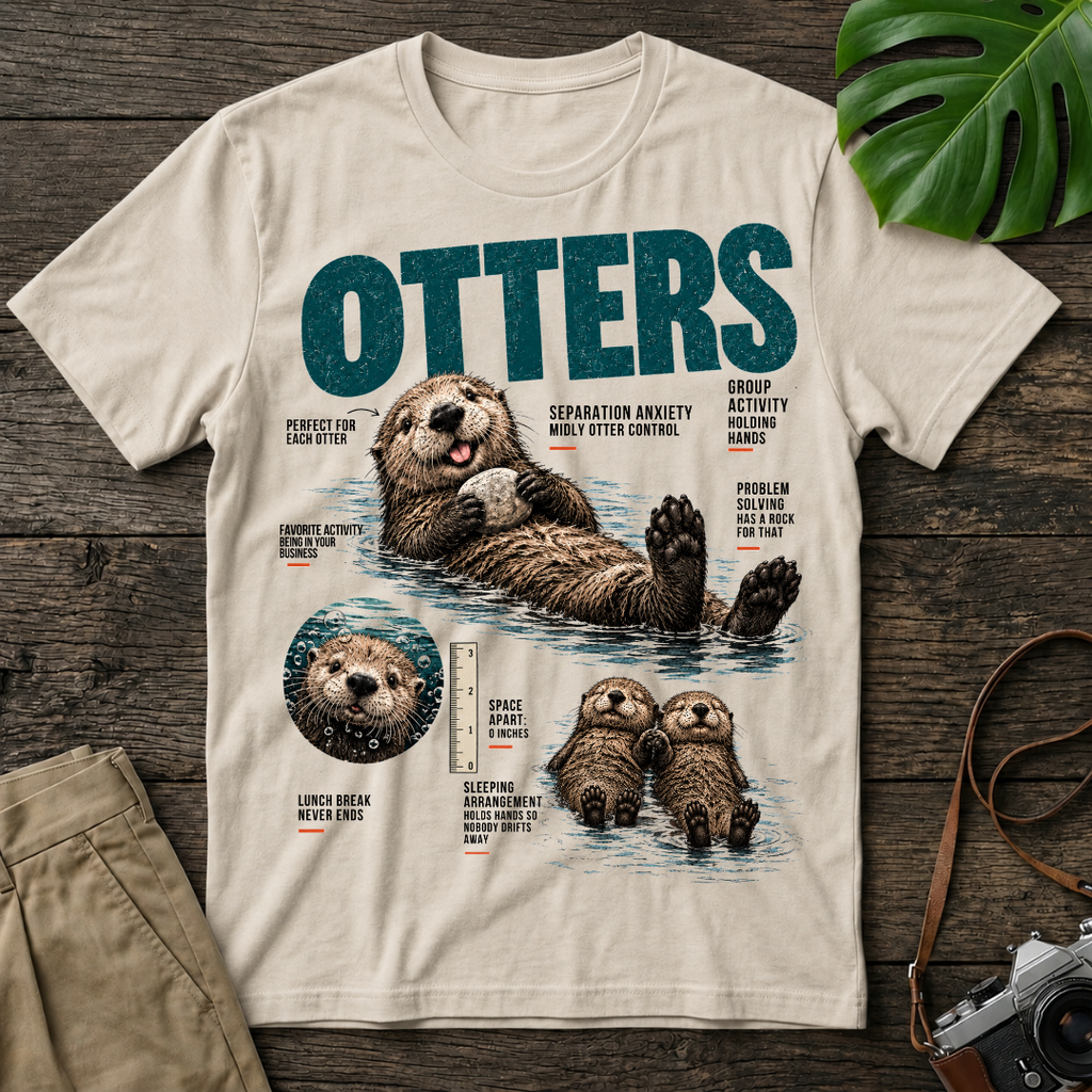 Otter Infographic Organic T-Shirt