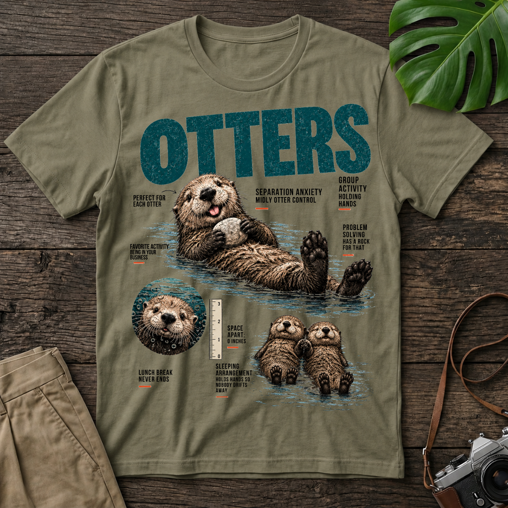 Otter Infographic Organic T-Shirt