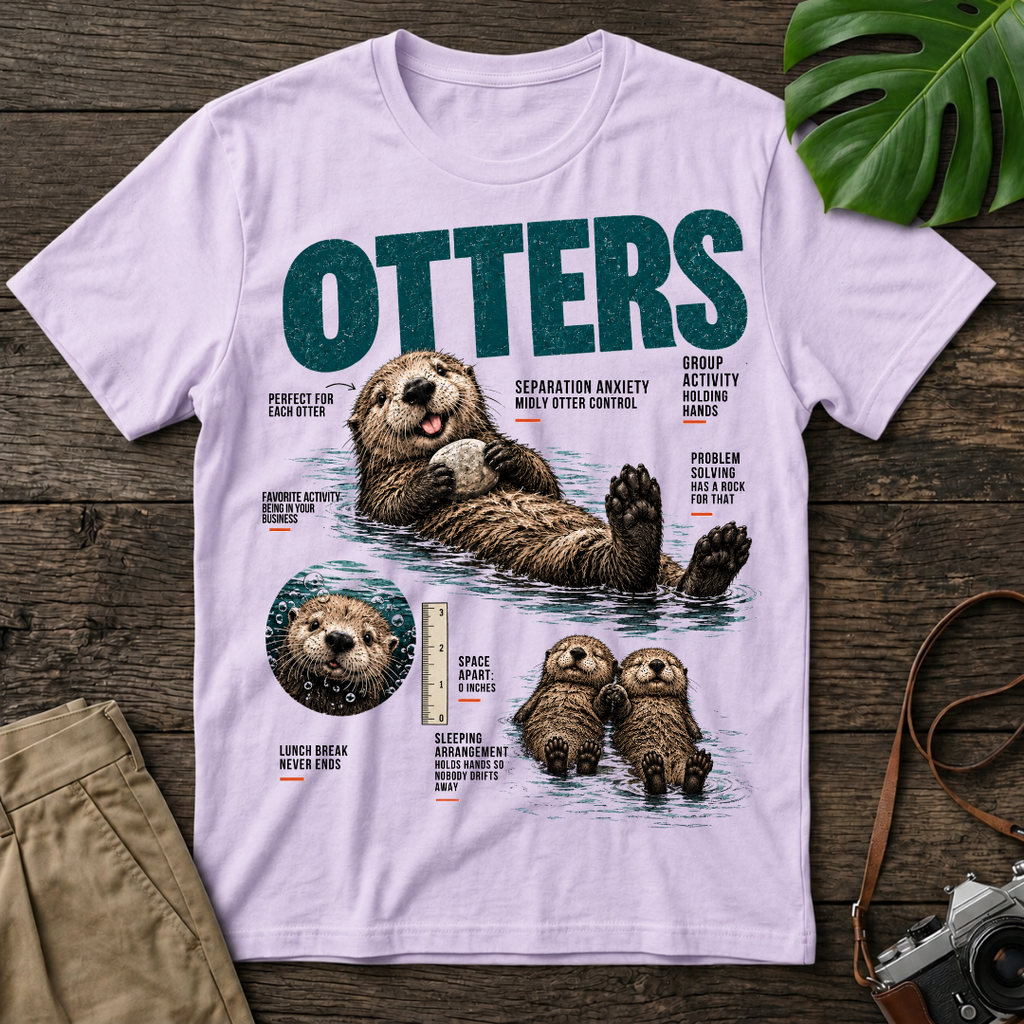 Otter Infographic Organic T-Shirt