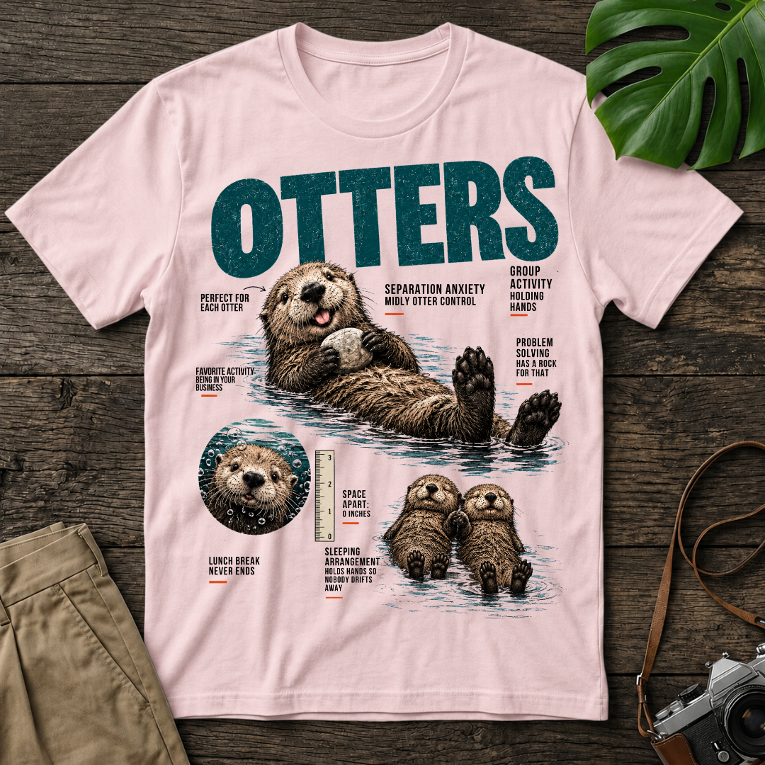 Otter Infographic Organic T-Shirt