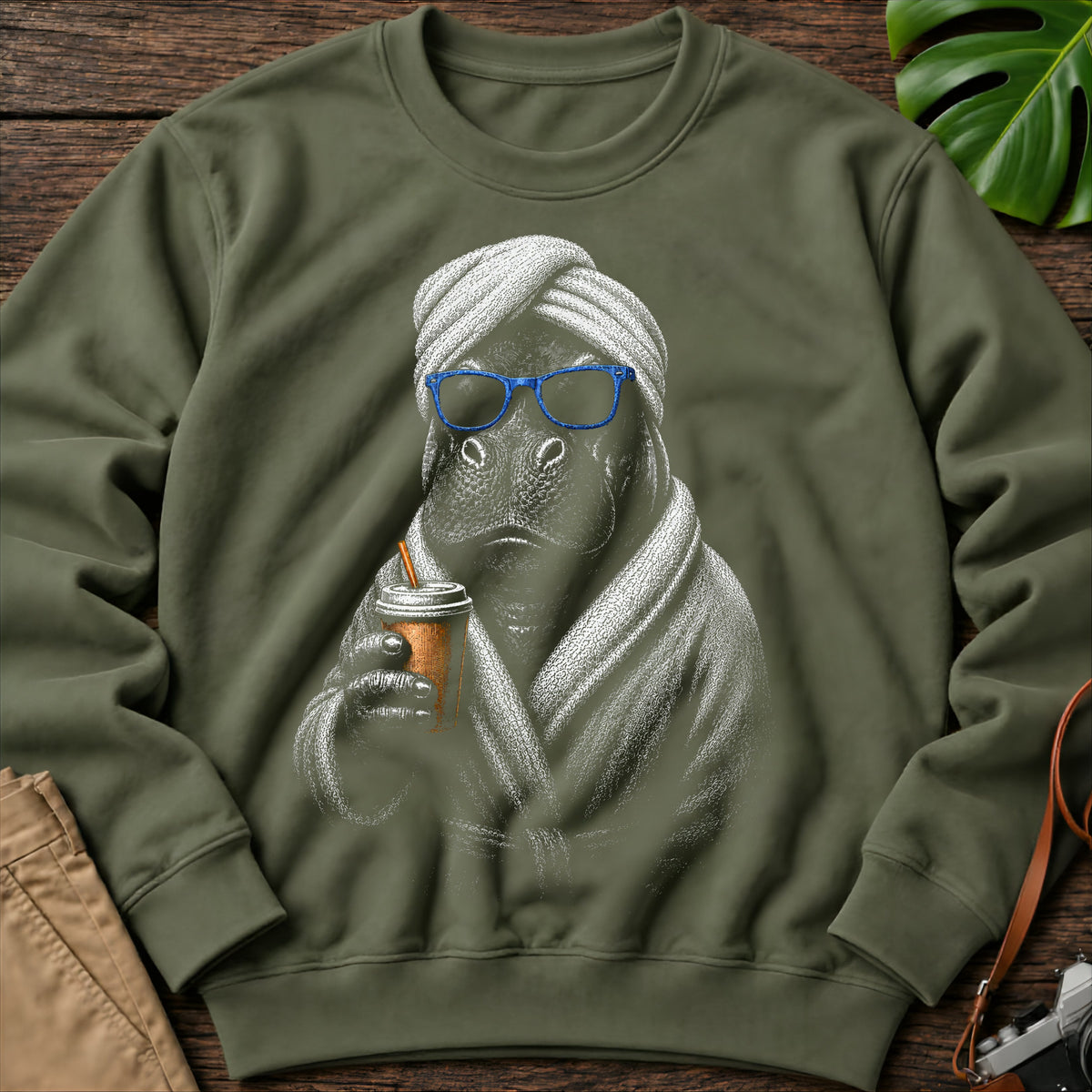 gildan-18000-sweatshirt-mockup-military-green