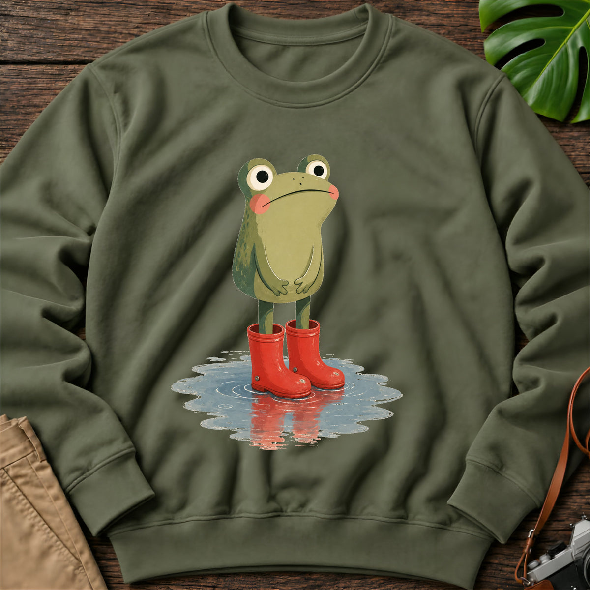 gildan-18000-sweatshirt-mockup-military-green
