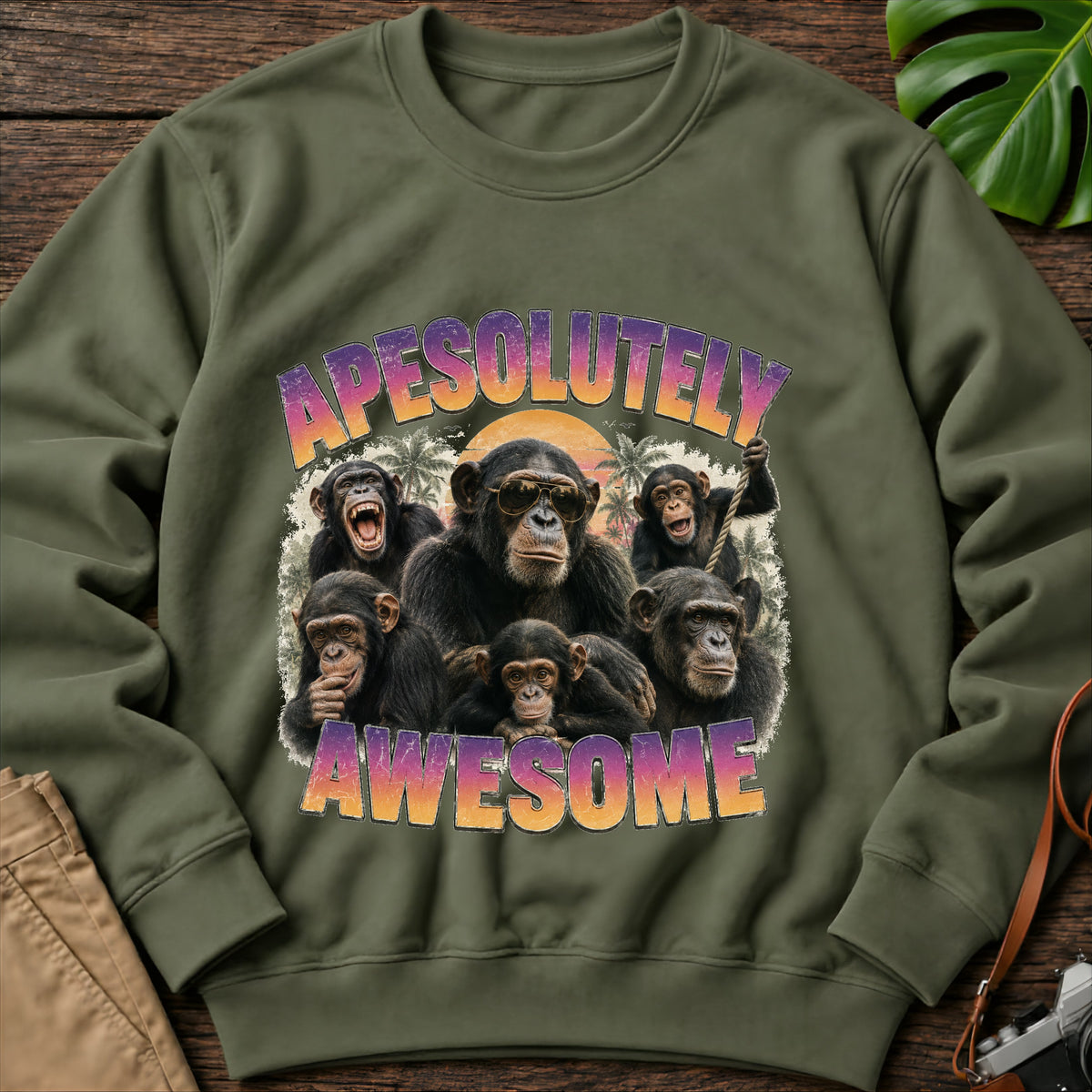 gildan-18000-sweatshirt-mockup-military-green