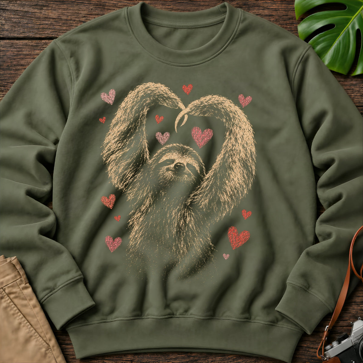 gildan-18000-sweatshirt-mockup-military-green
