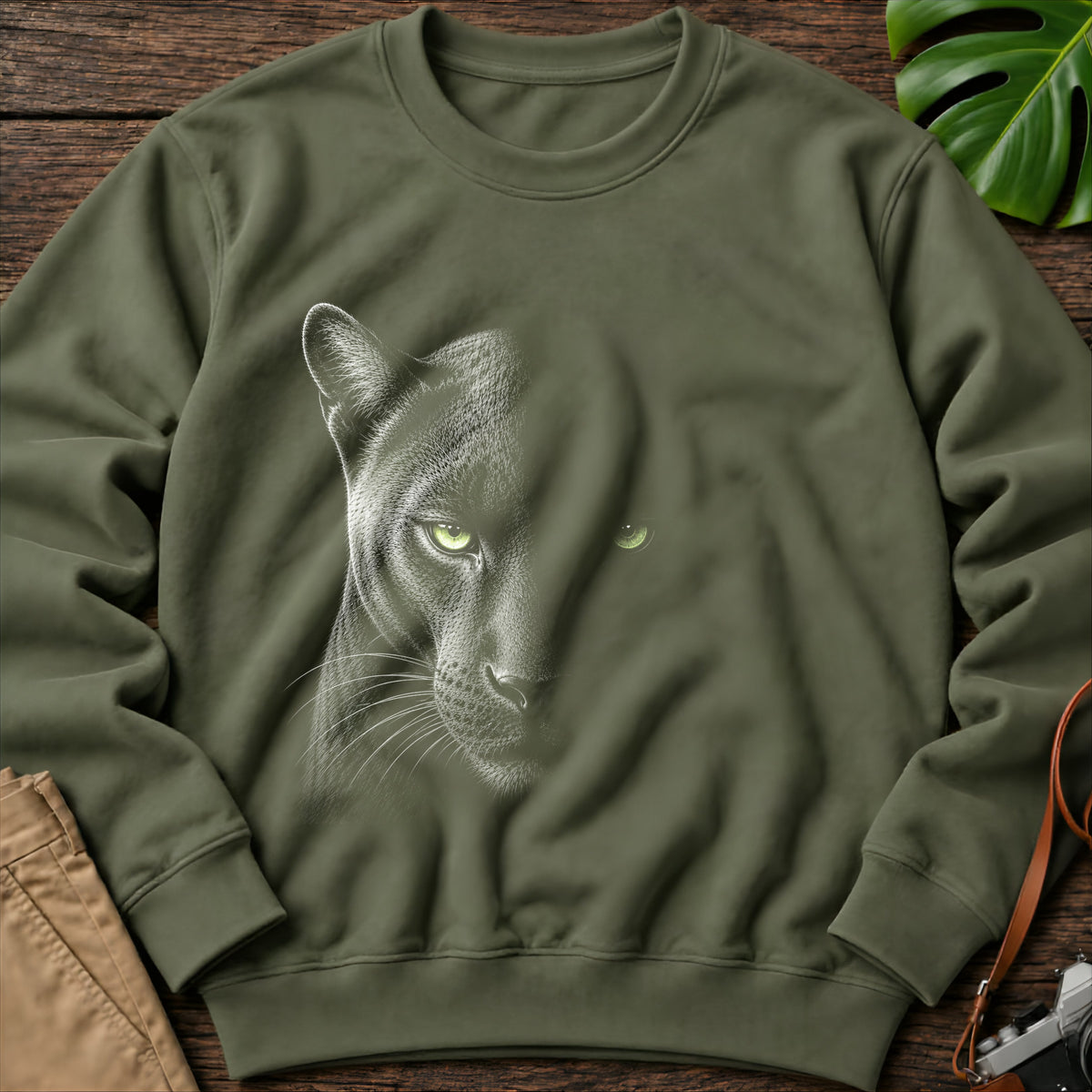 gildan-18000-sweatshirt-mockup-military-green
