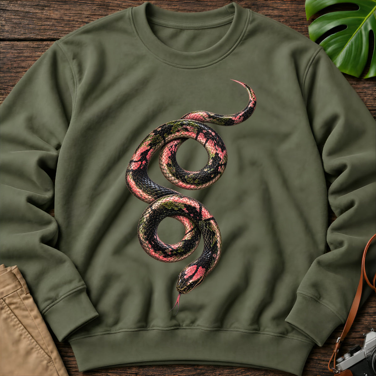 gildan-18000-sweatshirt-mockup-military-green