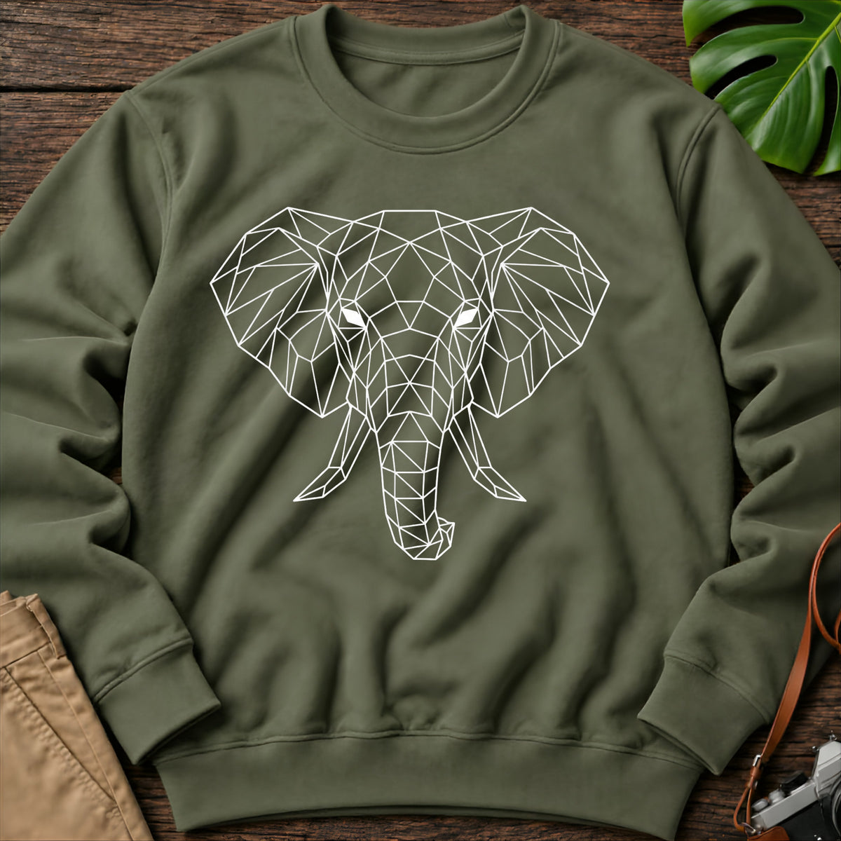 gildan-18000-sweatshirt-mockup-military-green