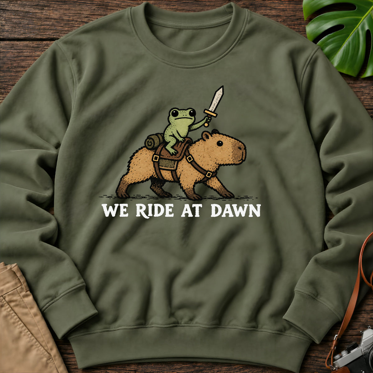 gildan-18000-sweatshirt-mockup-military-green