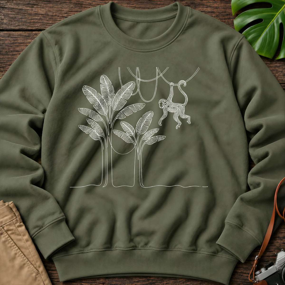 gildan-18000-sweatshirt-mockup-military-green