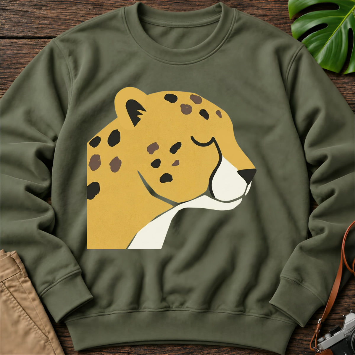 gildan-18000-sweatshirt-mockup-military-green