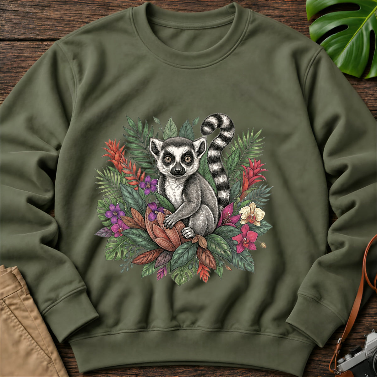 gildan-18000-sweatshirt-mockup-military-green