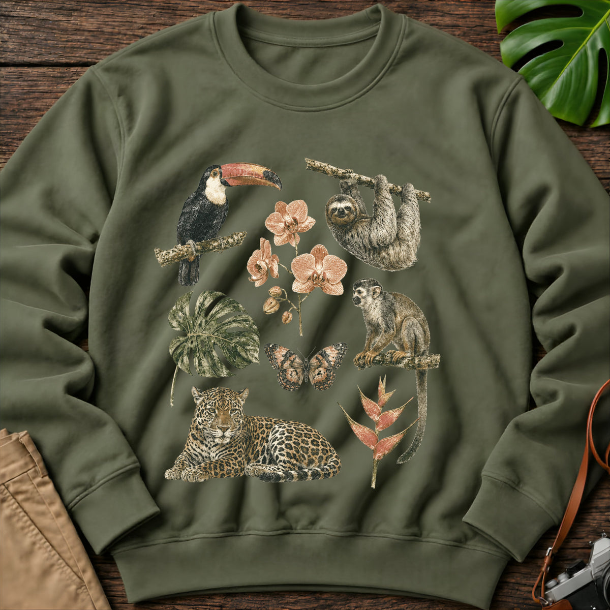 gildan-18000-sweatshirt-mockup-military-green