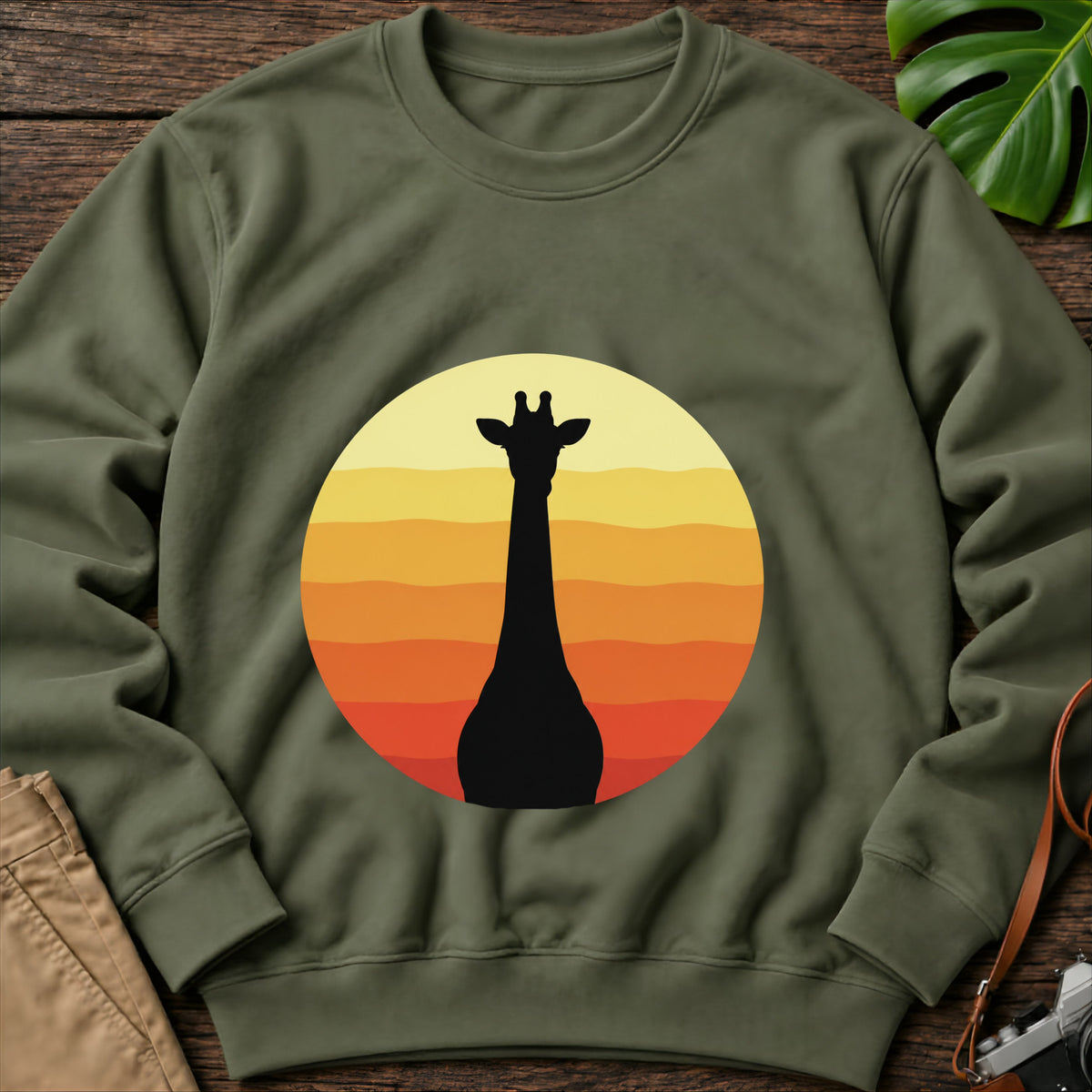 gildan-18000-sweatshirt-mockup-military-green