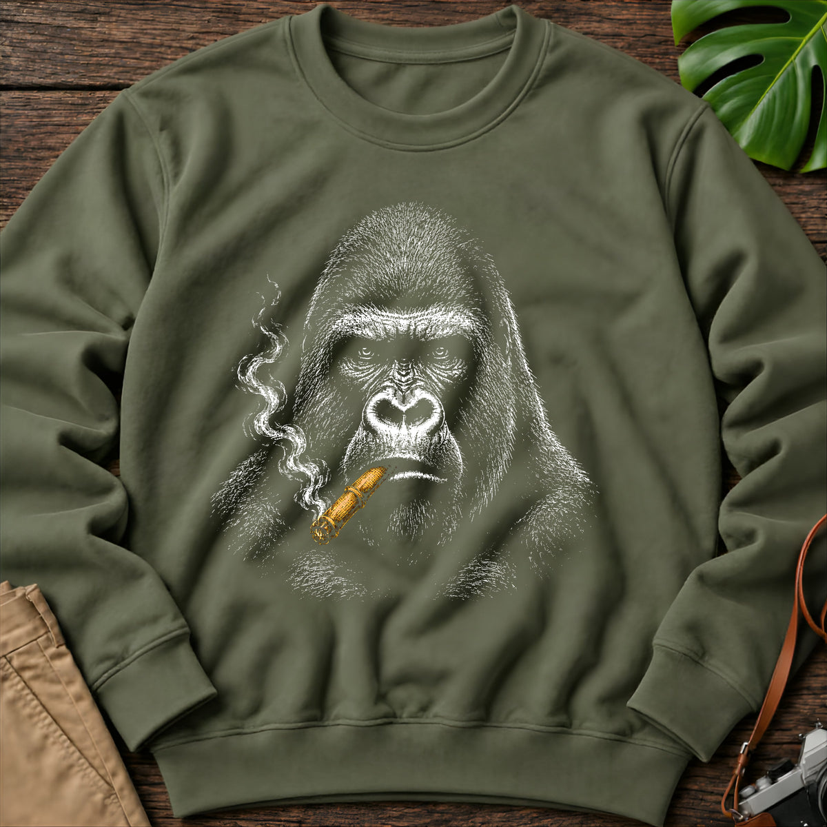 gildan-18000-sweatshirt-mockup-military-green