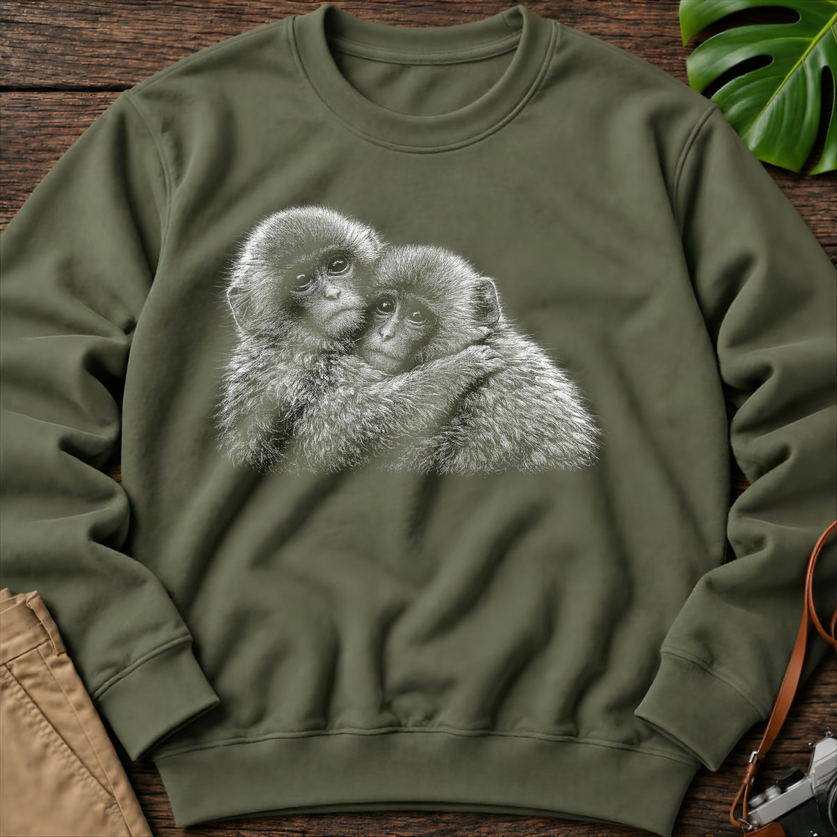 gildan-18000-sweatshirt-mockup-military-green