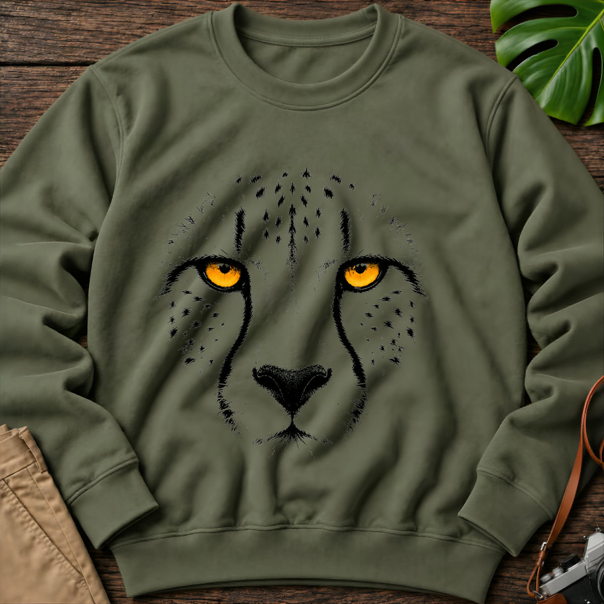 gildan-18000-sweatshirt-mockup-military-green