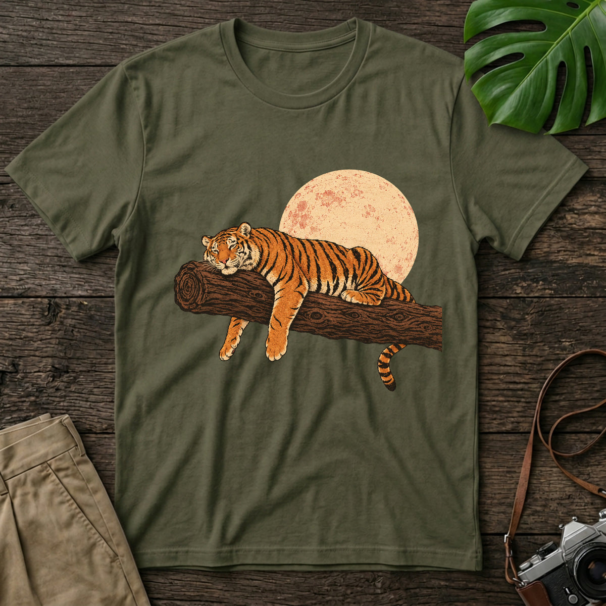 gildan-64000-mockup-military-green