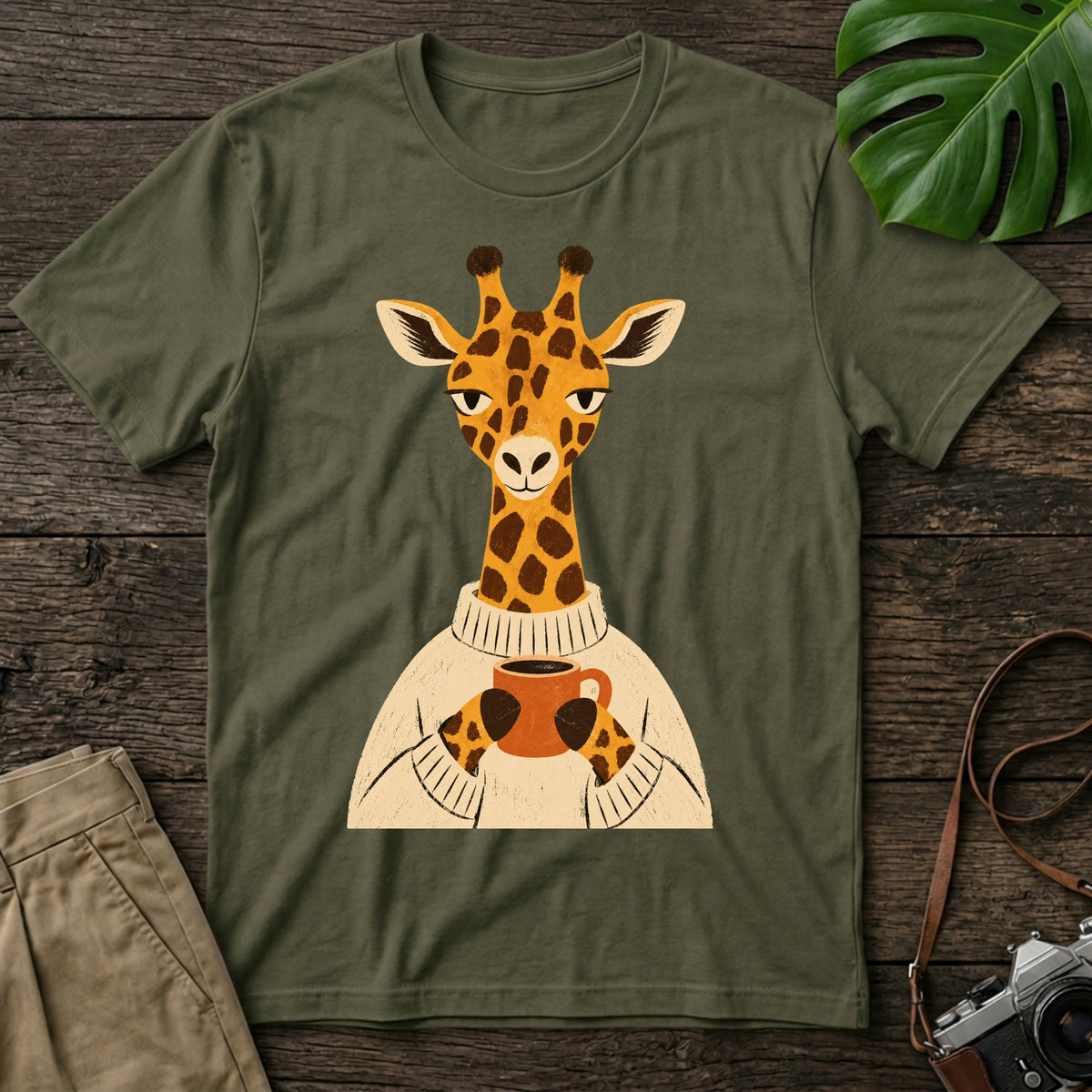 gildan-64000-mockup-military-green