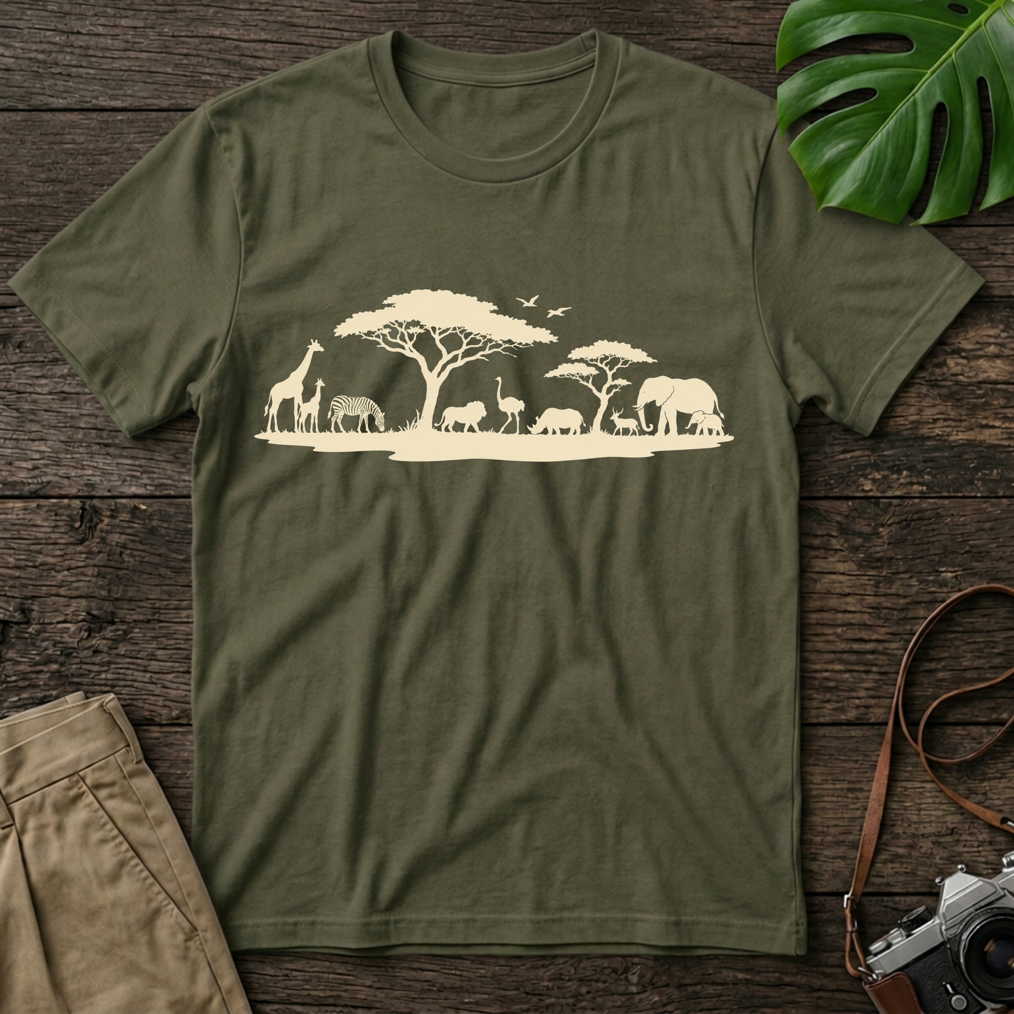 gildan-64000-mockup-military-green