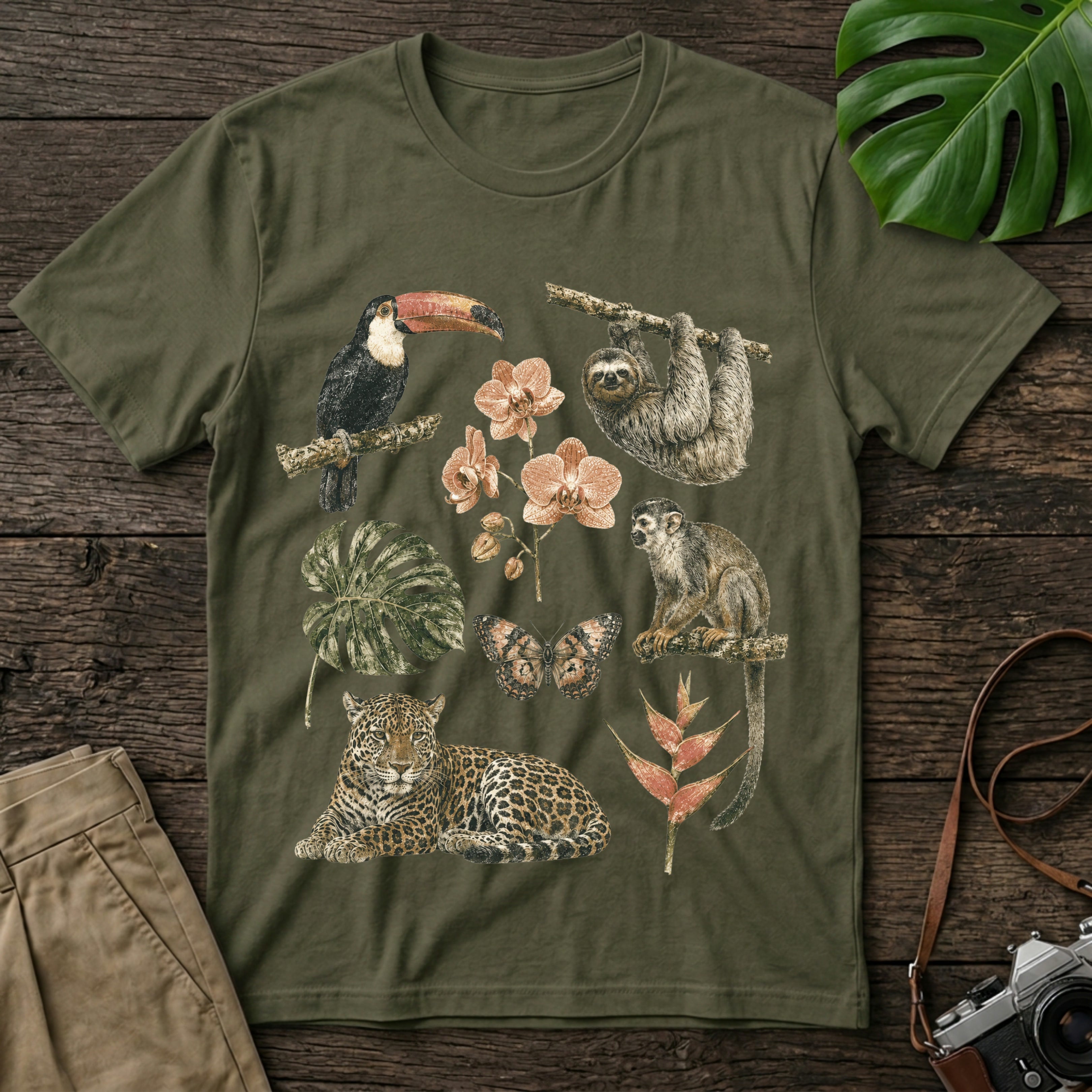 gildan-64000-mockup-military-green