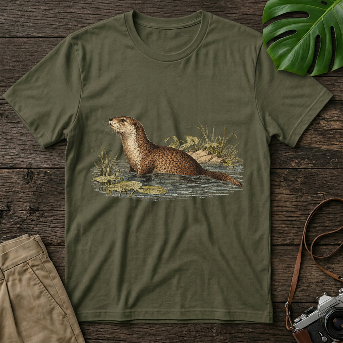 gildan-64000-mockup-military-green