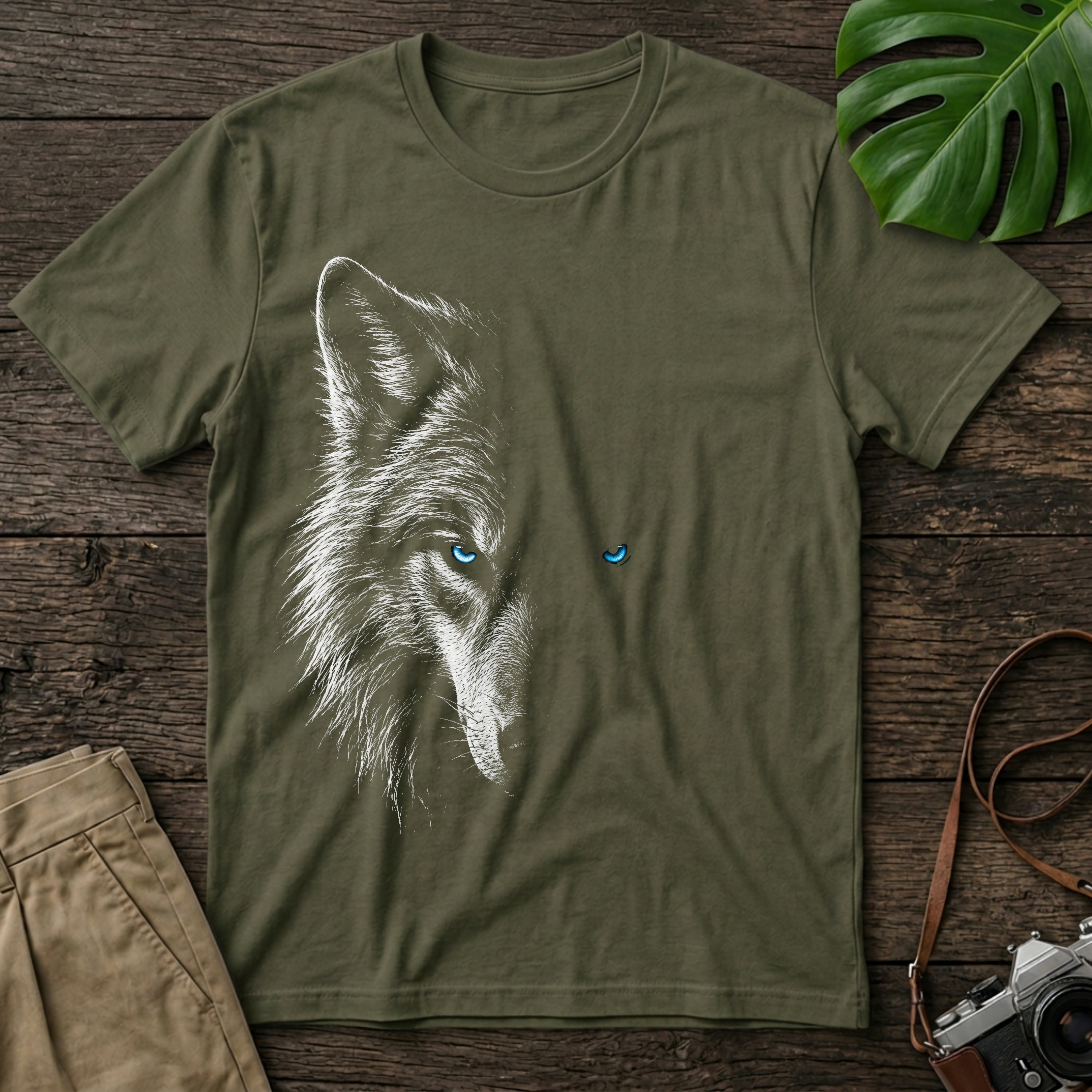 gildan-64000-mockup-military-green
