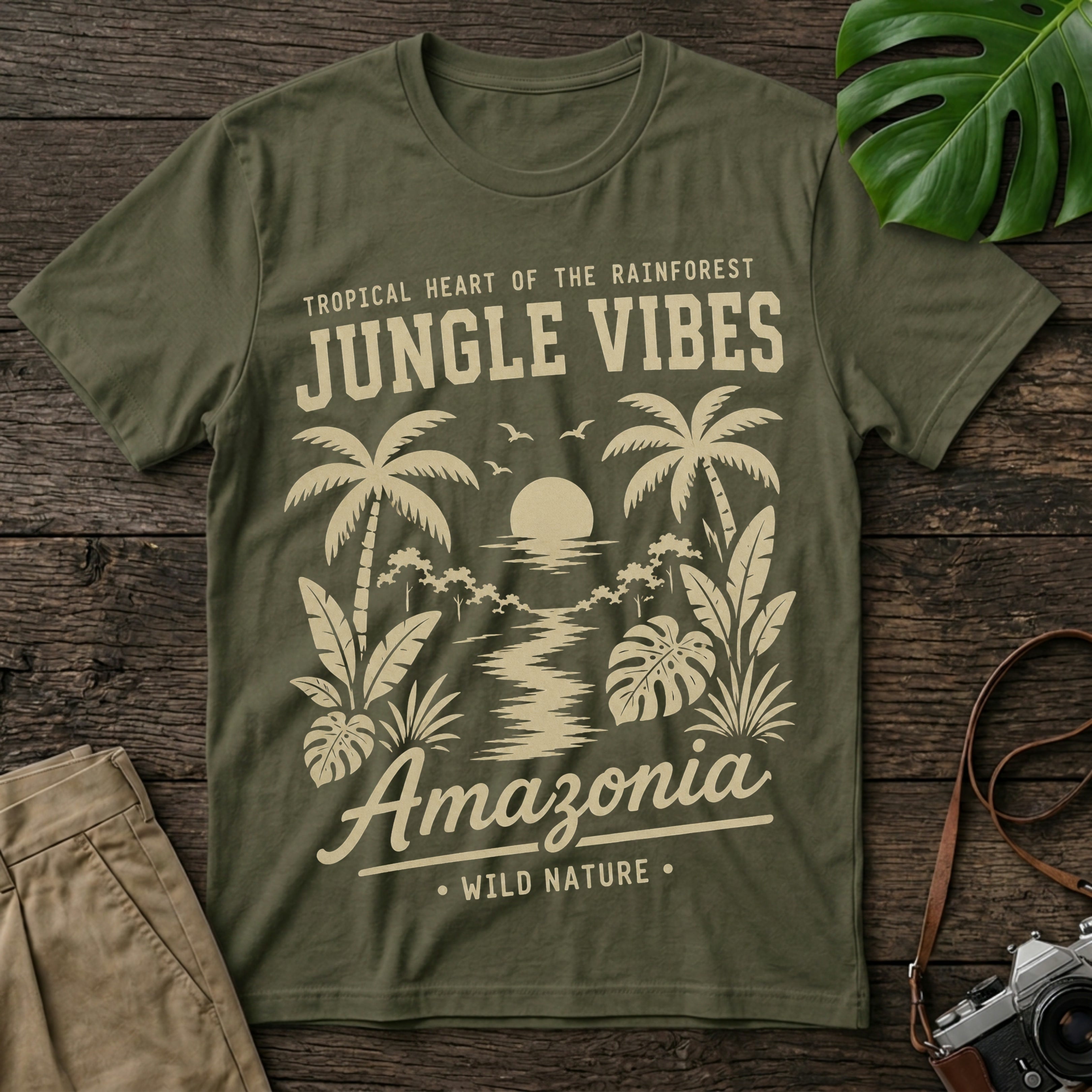 gildan-64000-mockup-military-green