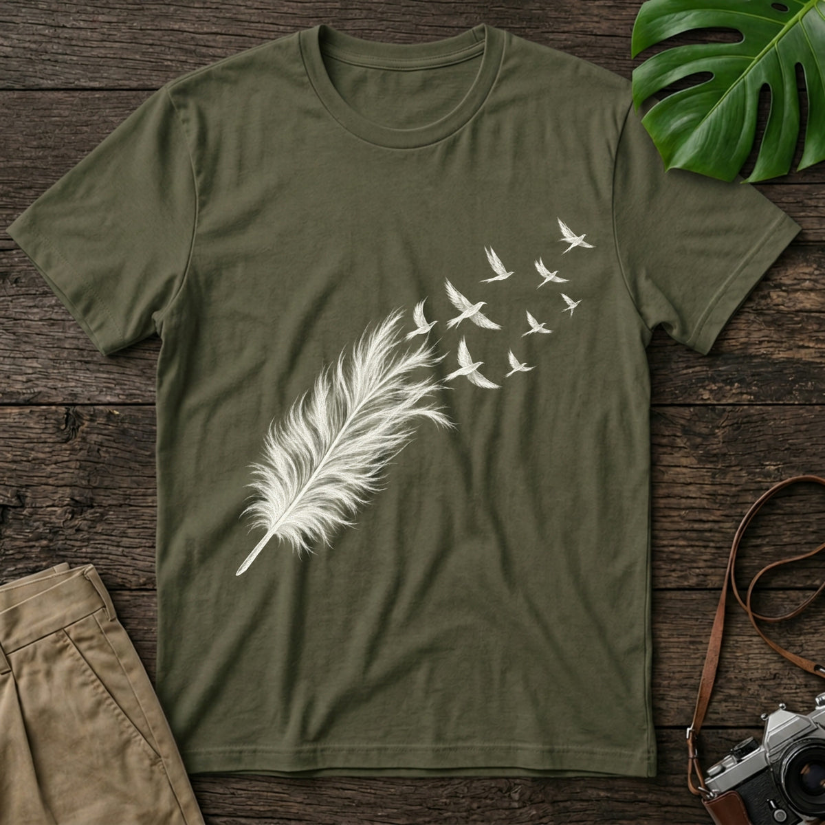 gildan-64000-mockup-military-green