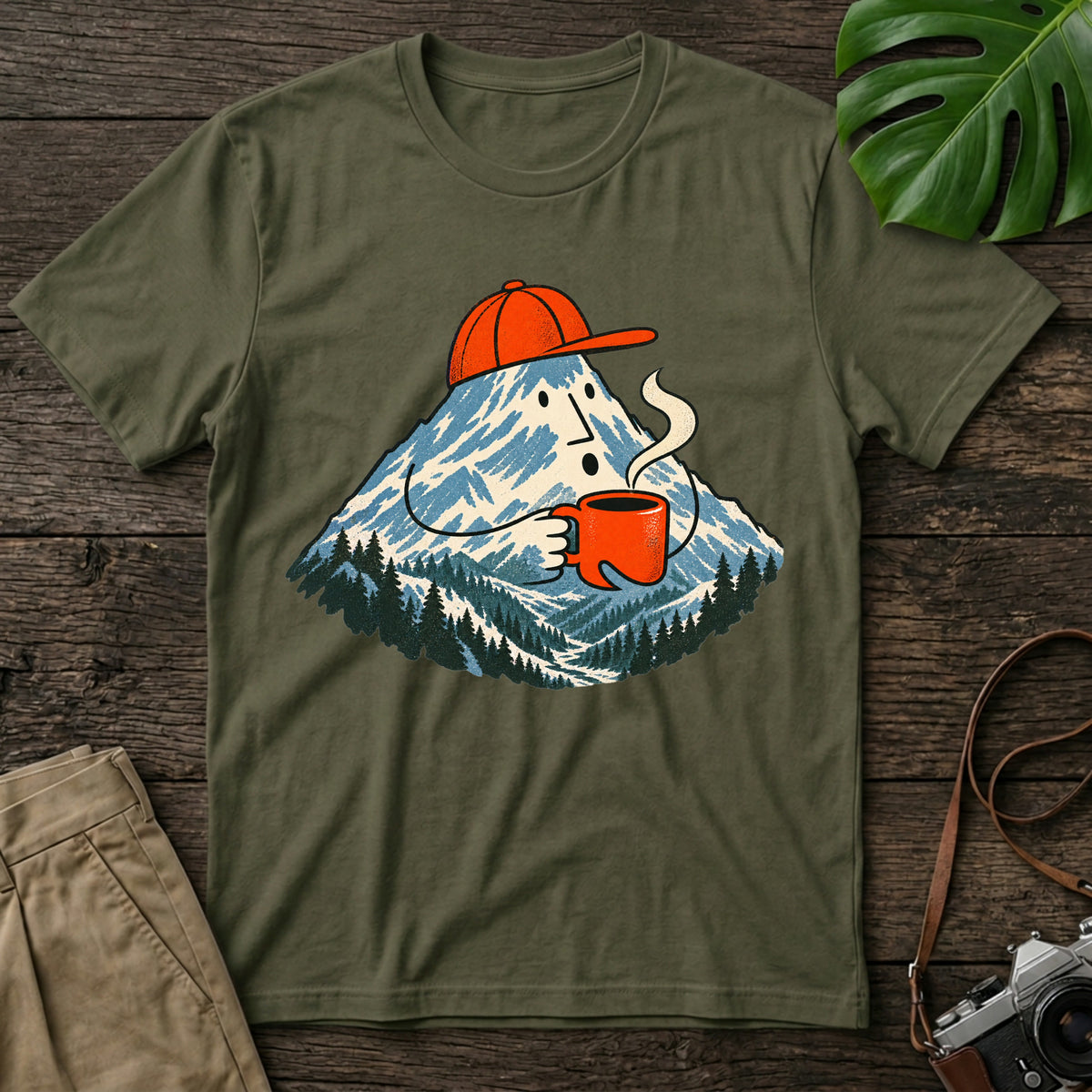 gildan-64000-mockup-military-green