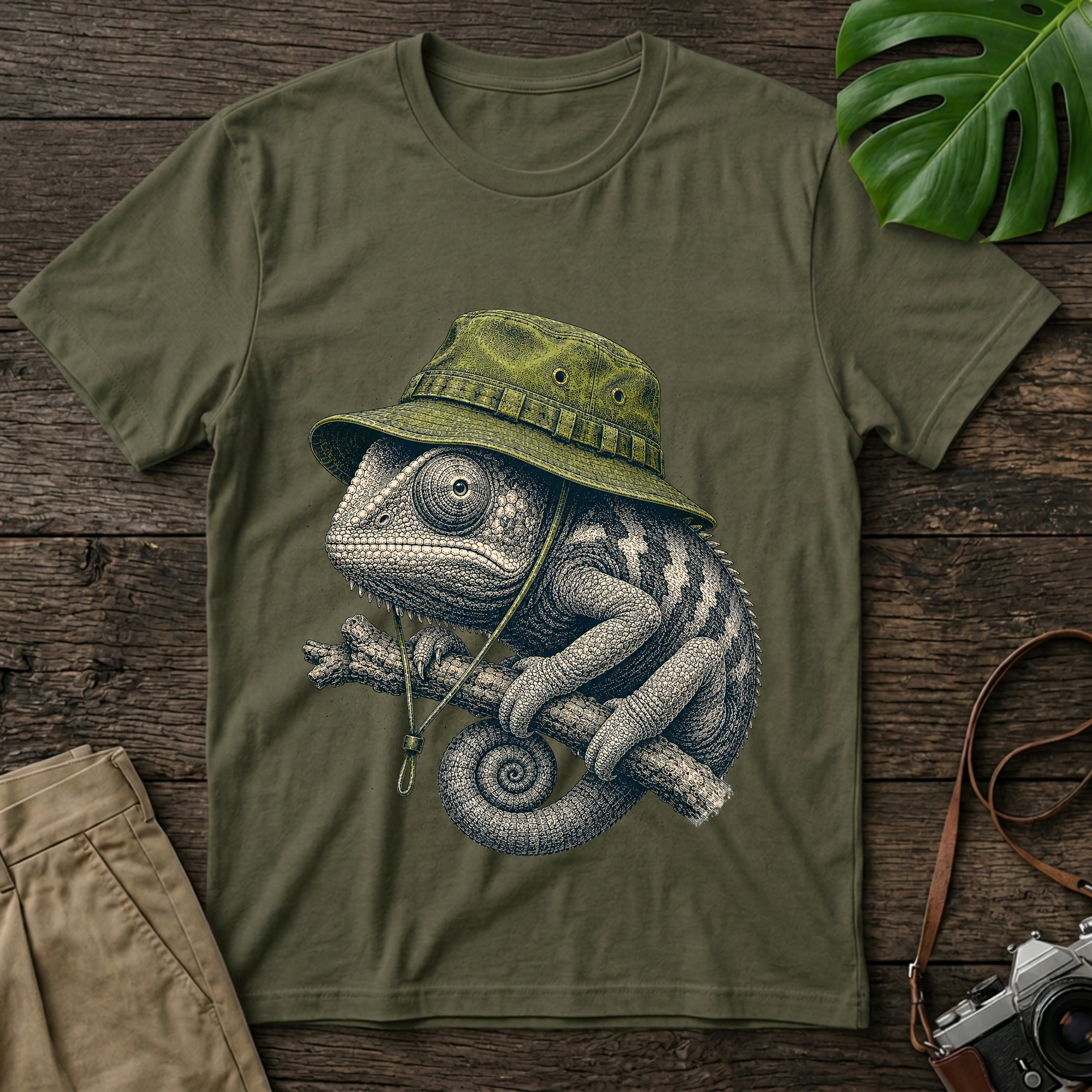 gildan-64000-mockup-military-green