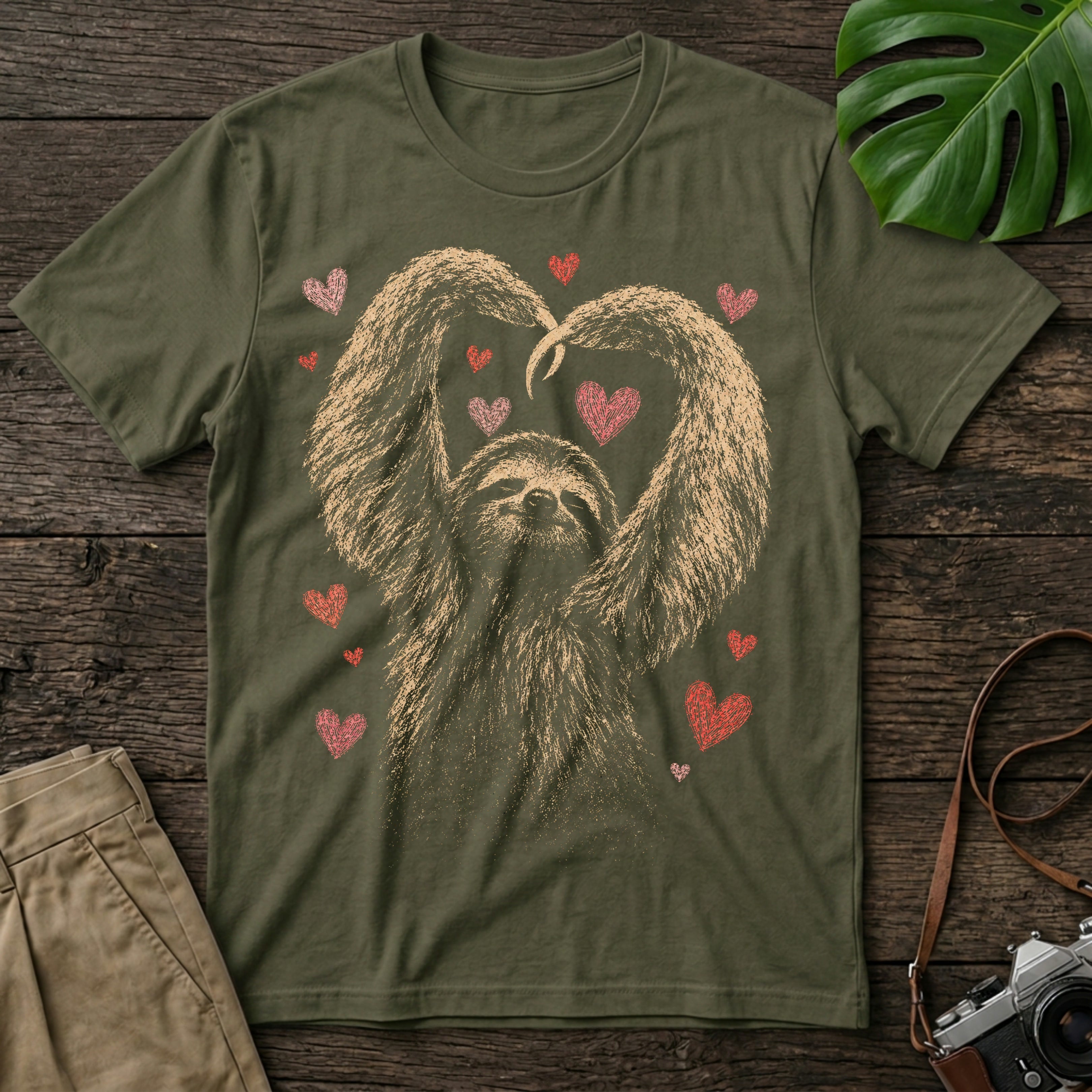 gildan-64000-mockup-military-green