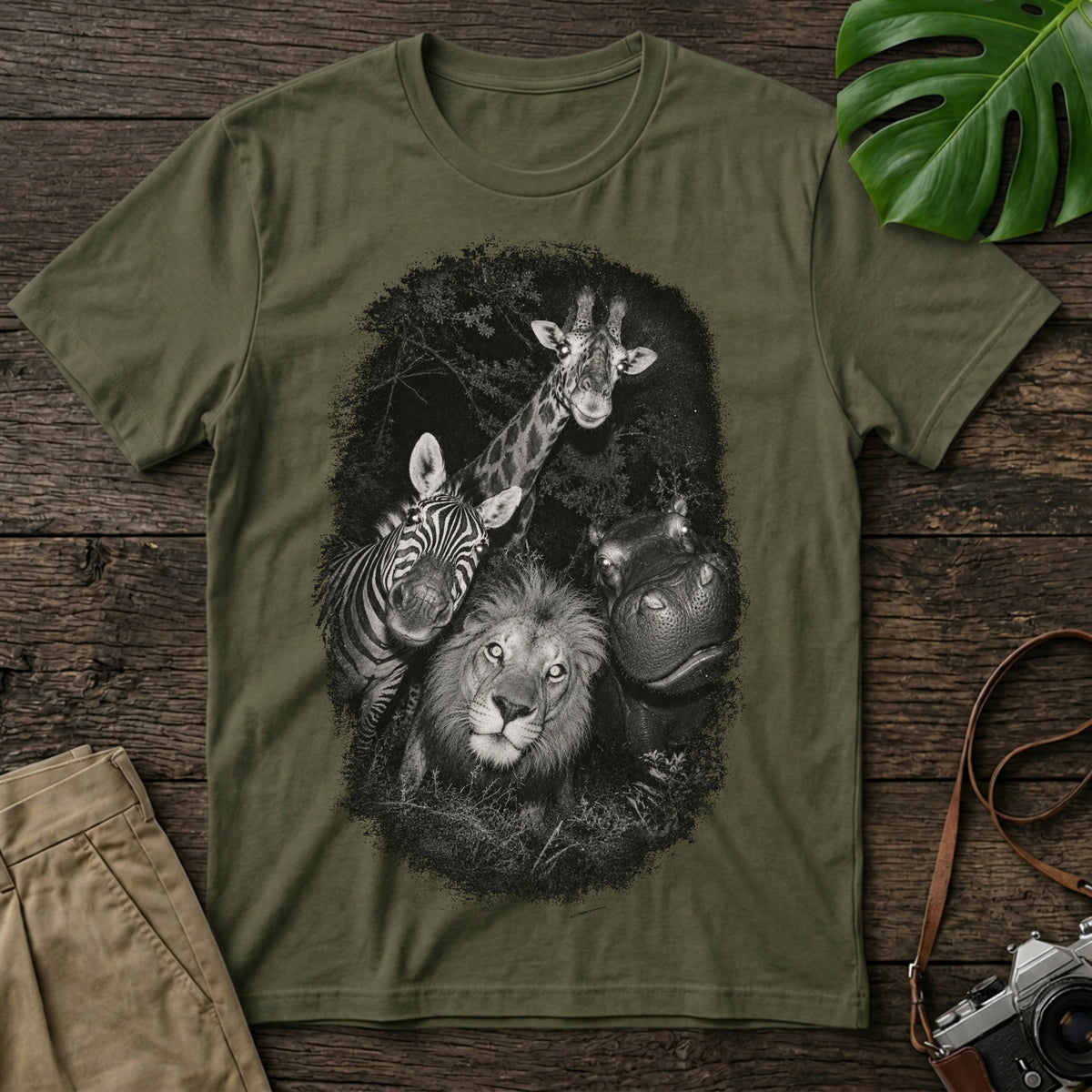 gildan-64000-mockup-military-green