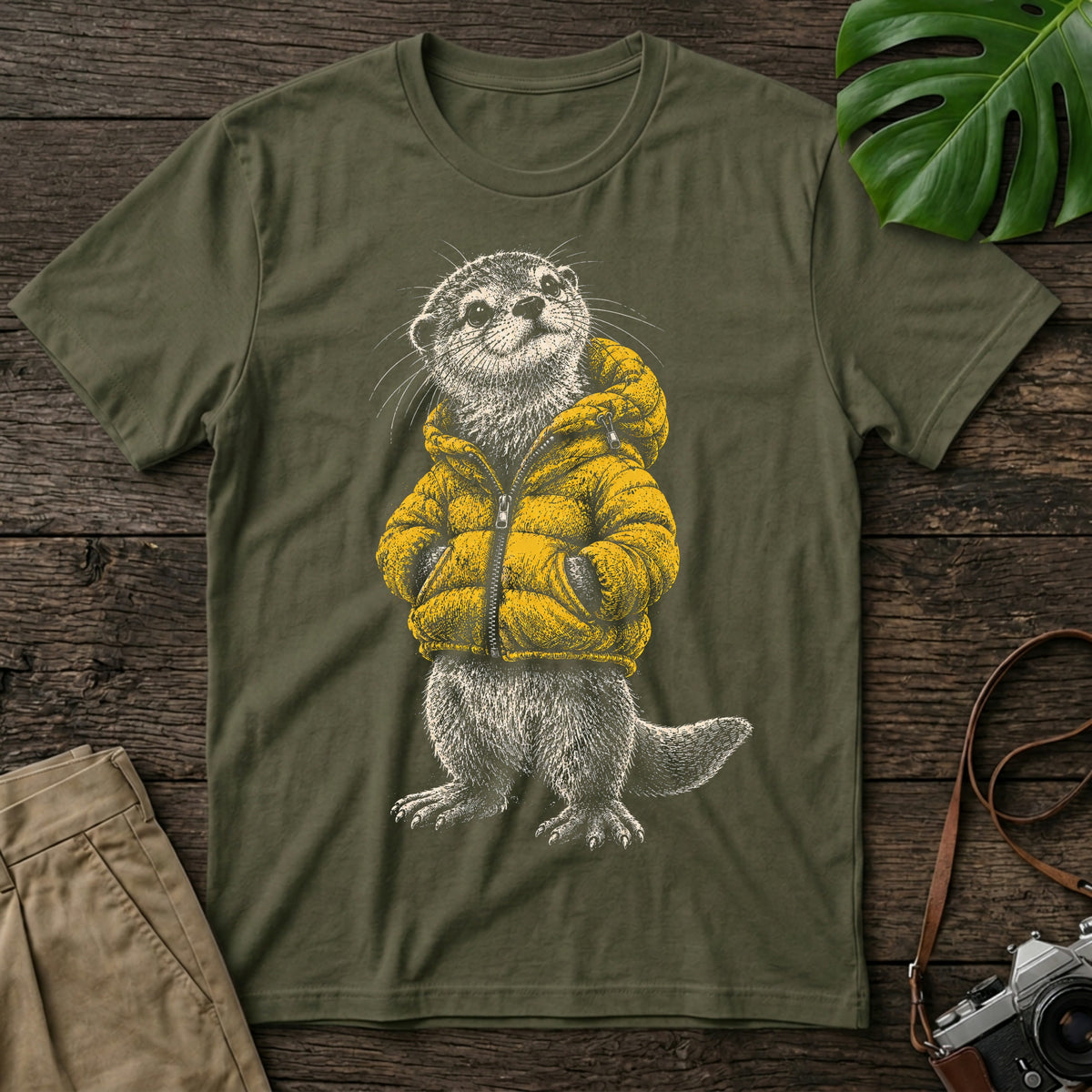gildan-64000-mockup-military-green