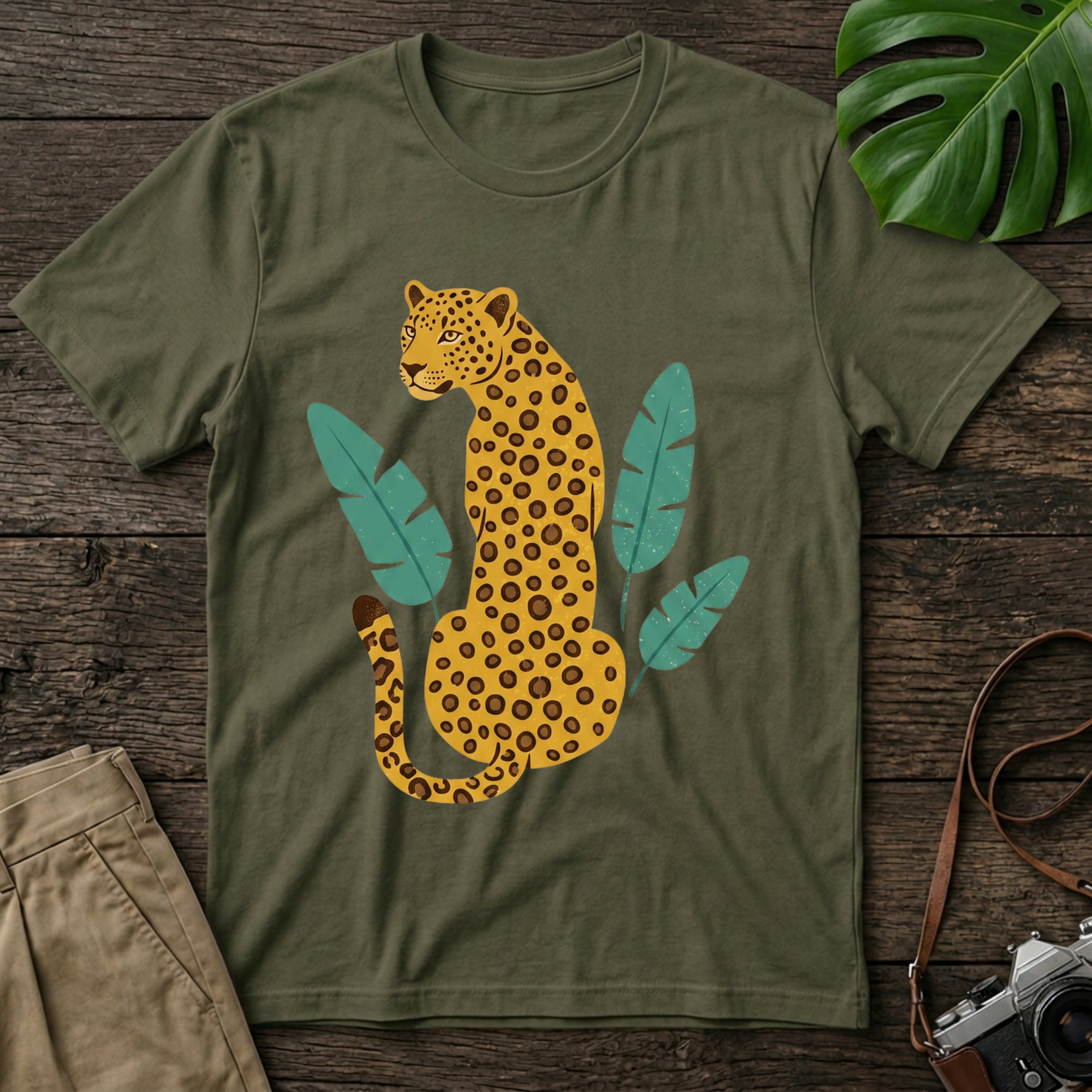 gildan-64000-mockup-military-green