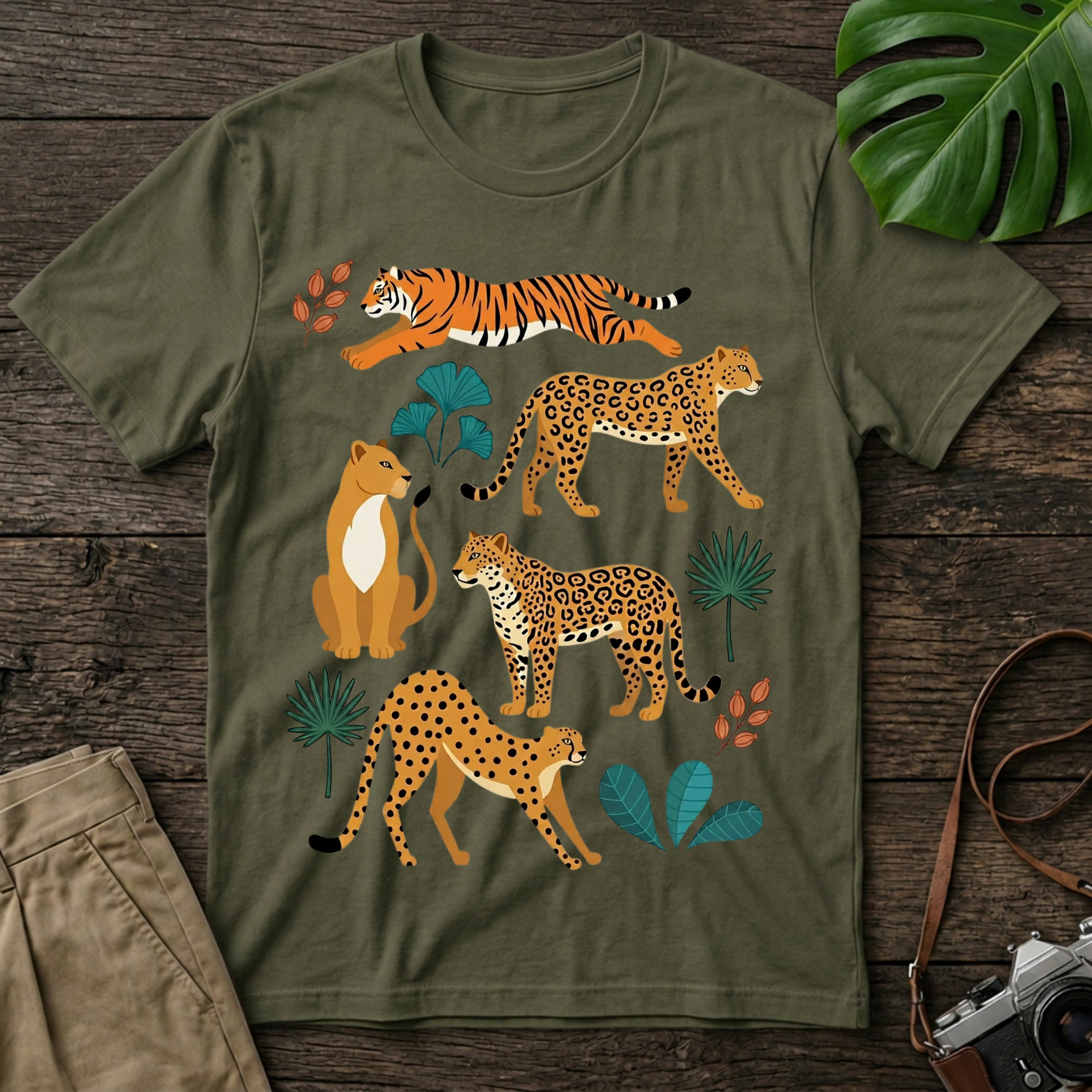gildan-64000-mockup-military-green