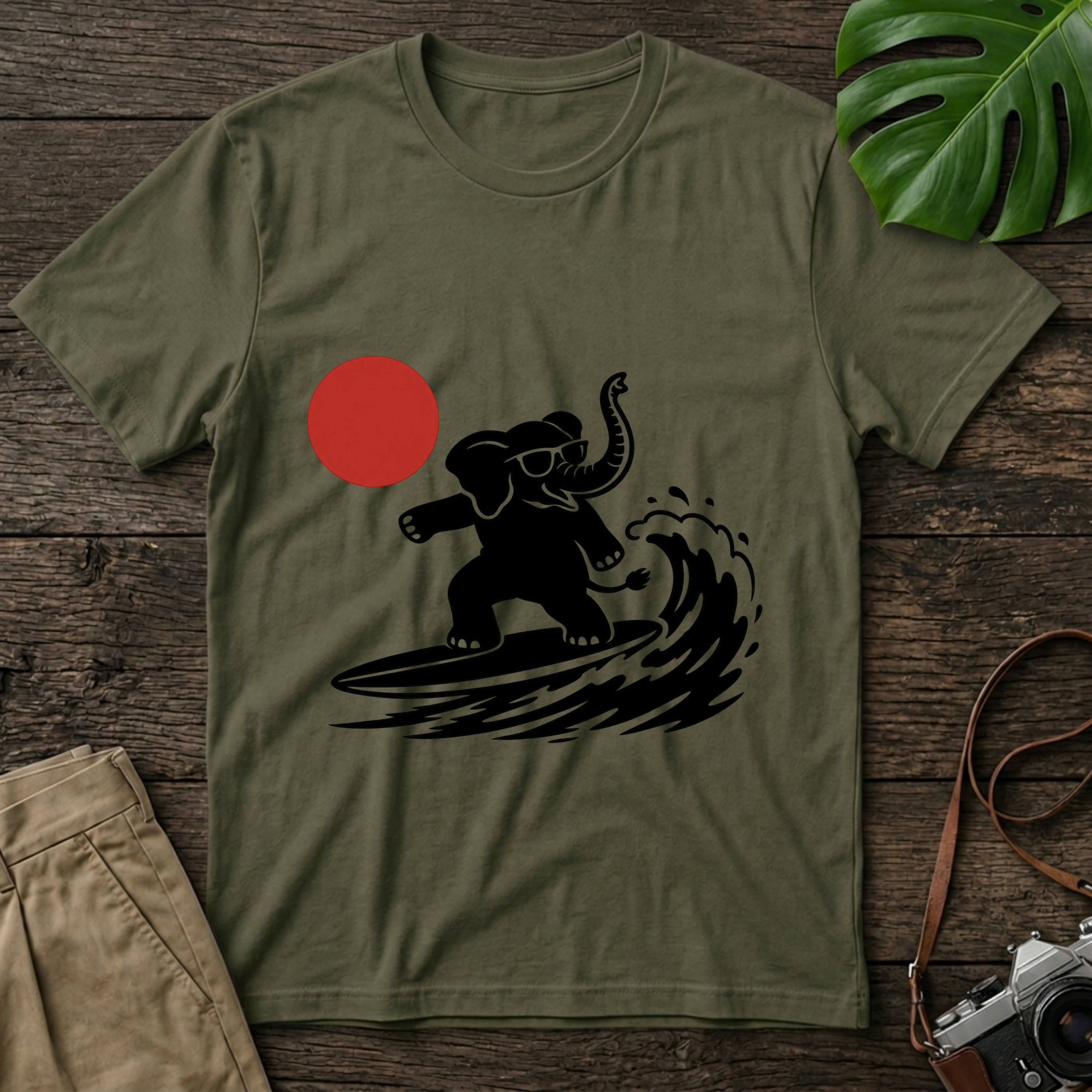 gildan-64000-mockup-military-green