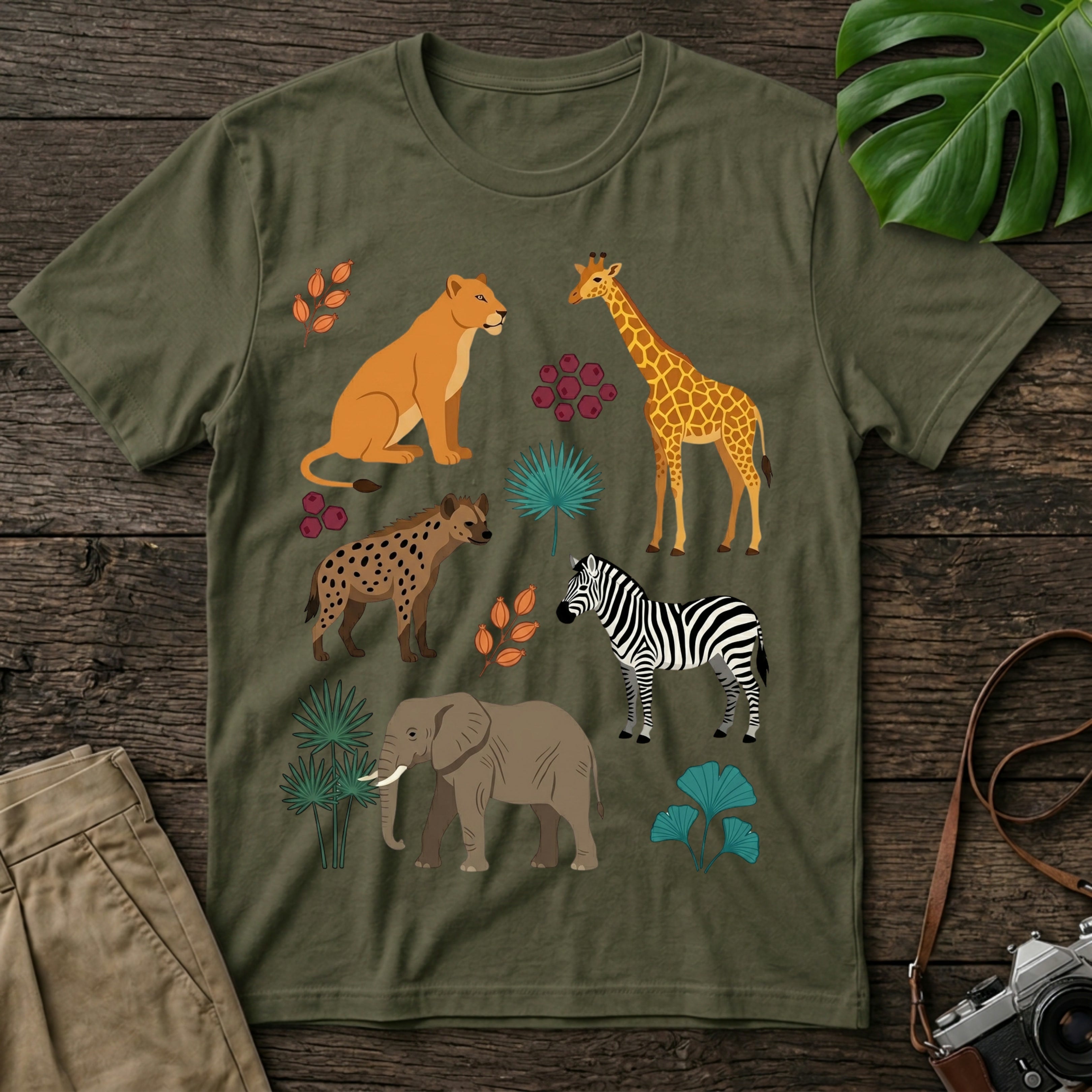 gildan-64000-mockup-military-green