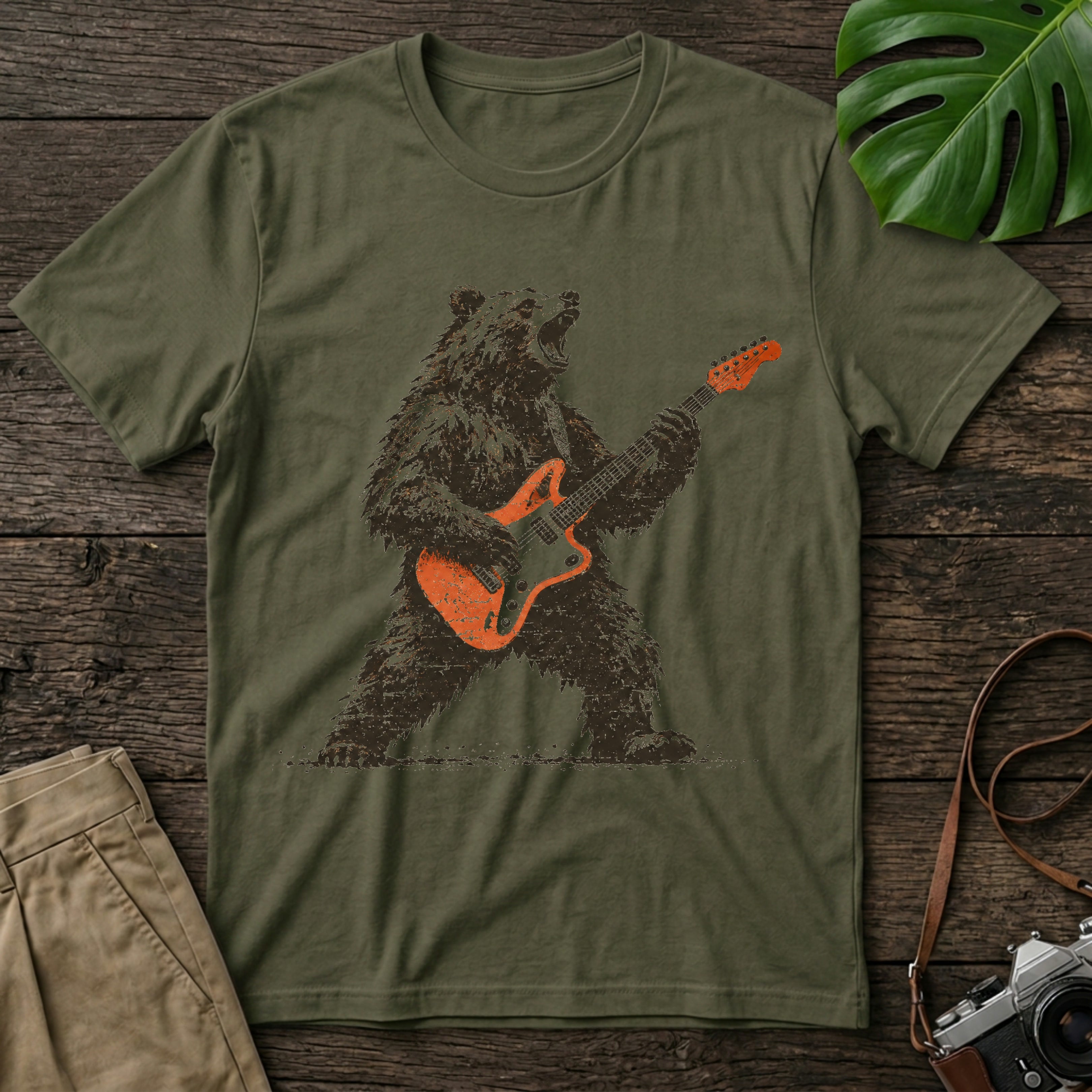 gildan-64000-mockup-military-green