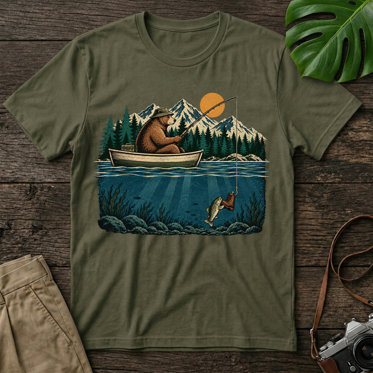 gildan-64000-mockup-military-green