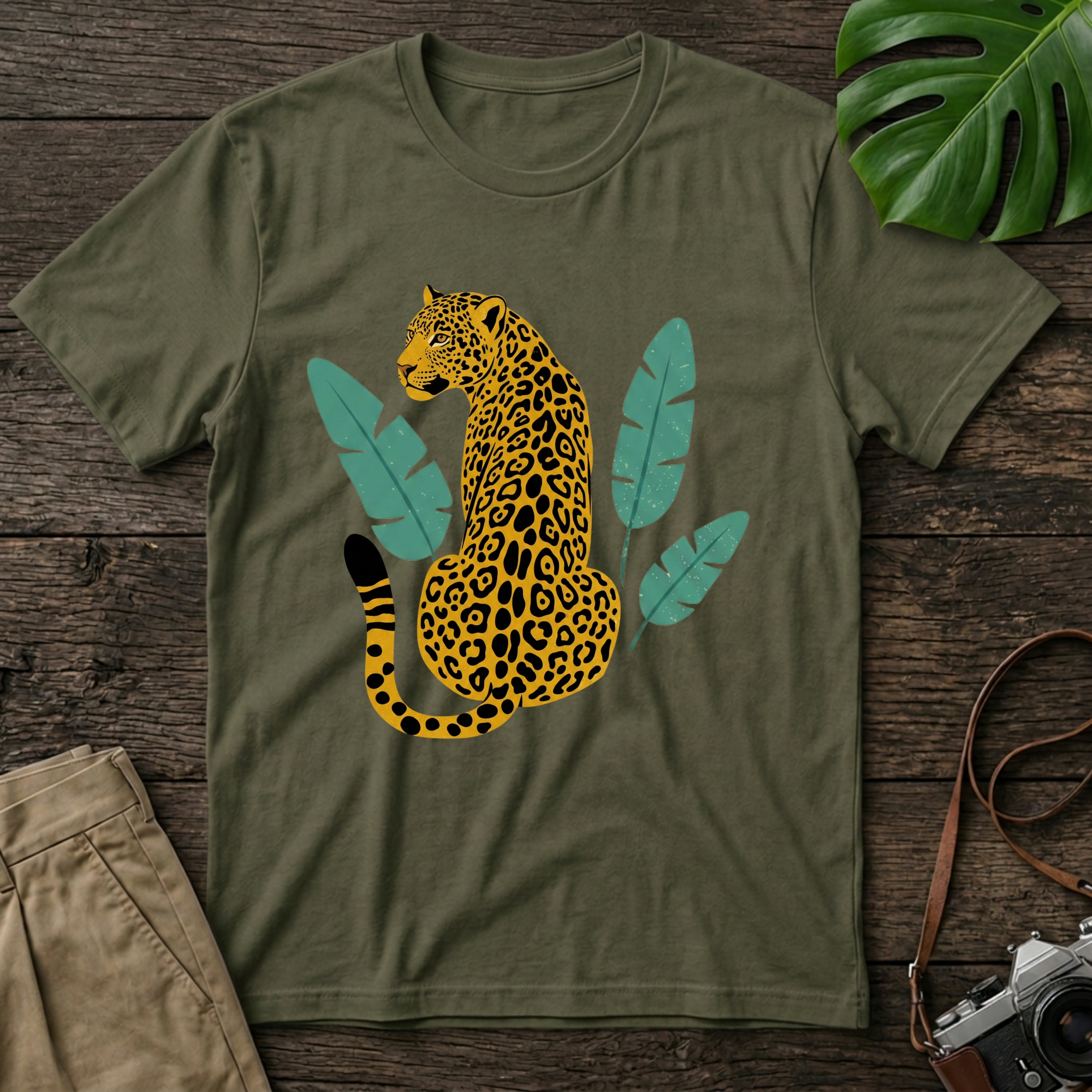 gildan-64000-mockup-military-green