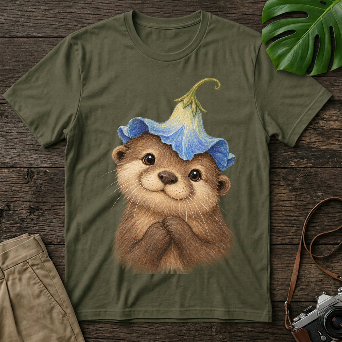 gildan-64000-mockup-military-green
