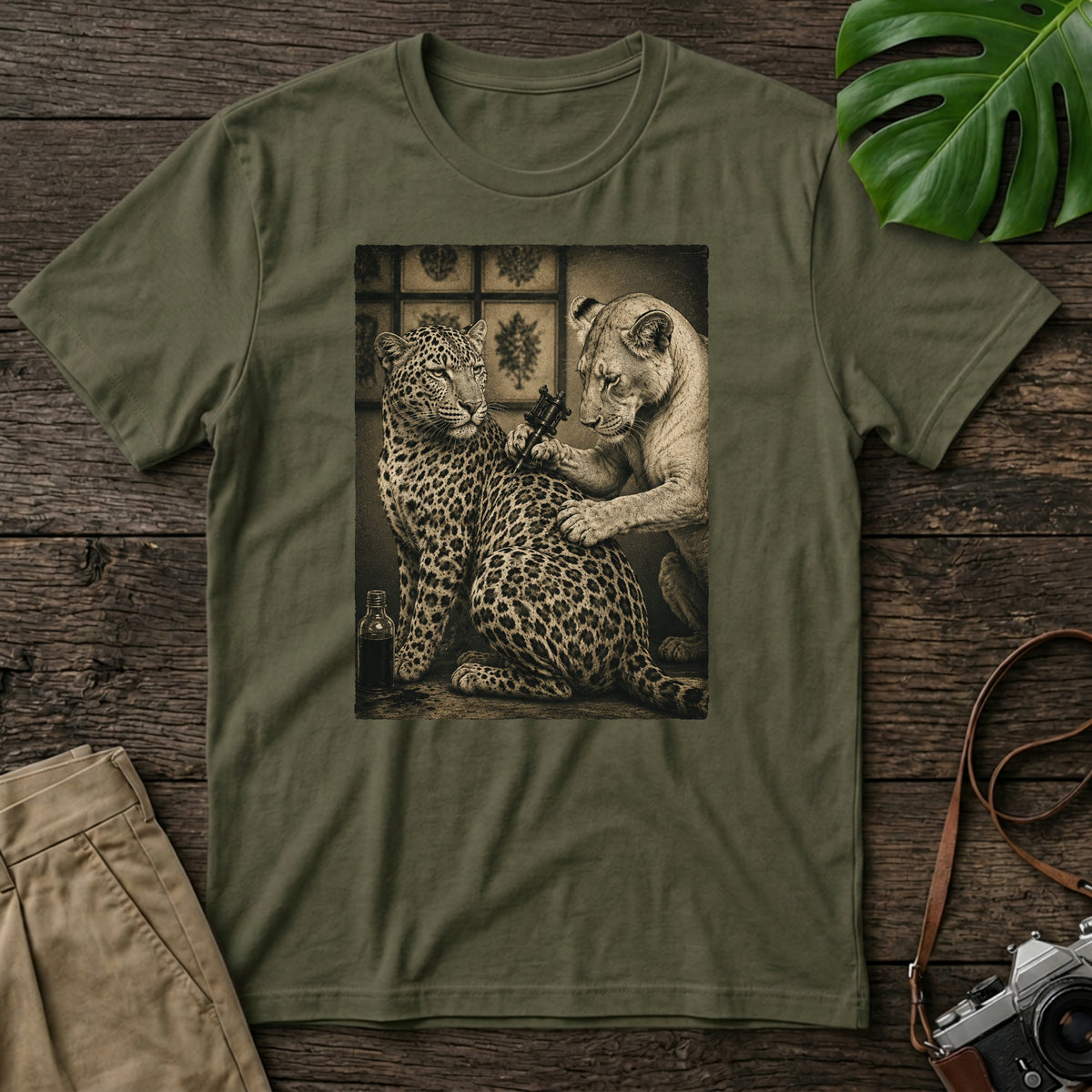 Leopard Tattoo T-Shirt