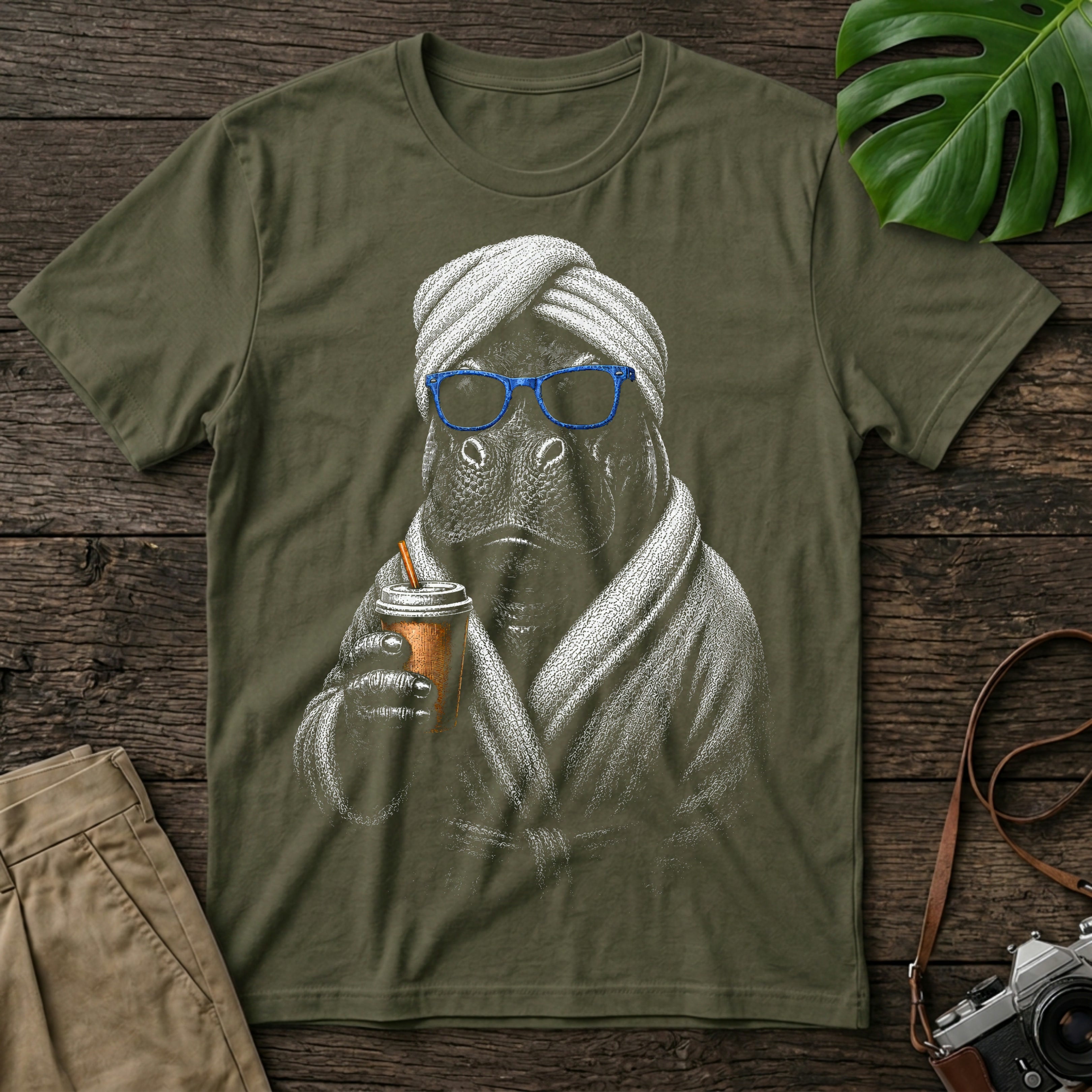 gildan-64000-mockup-military-green