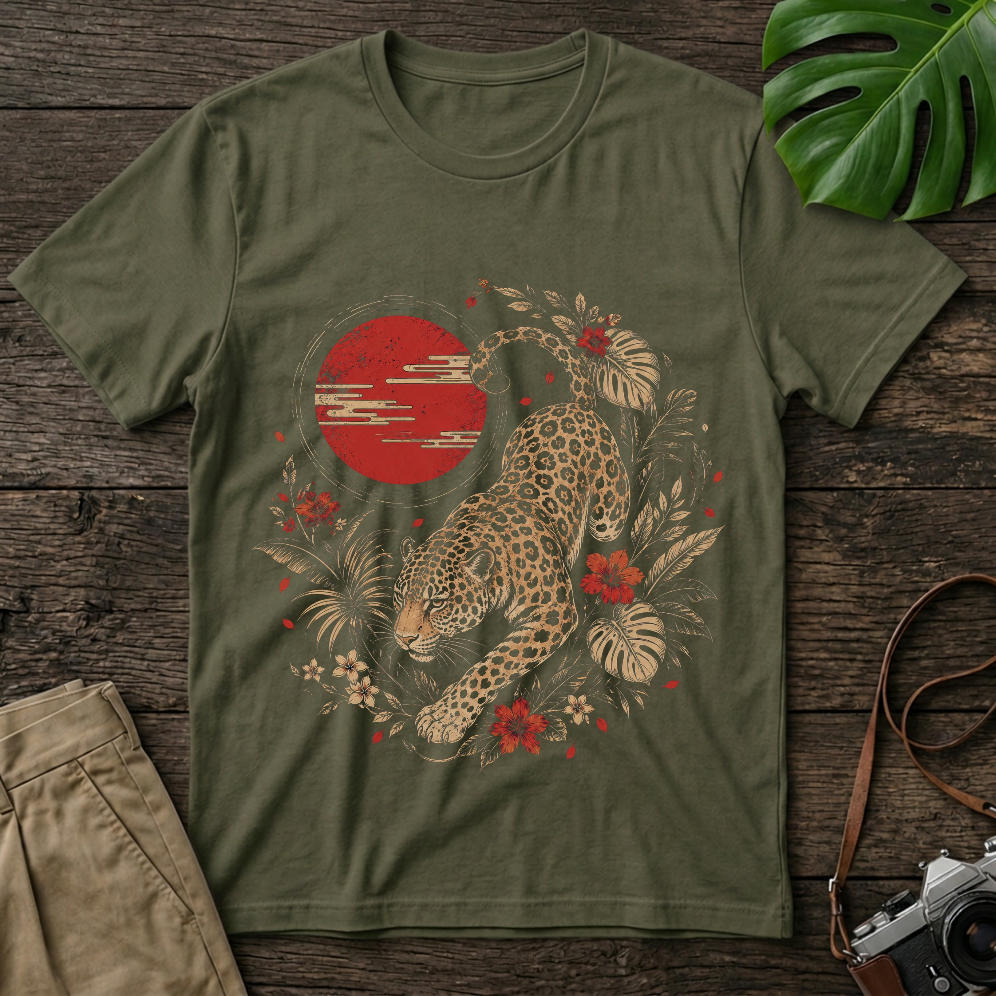gildan-64000-mockup-military-green