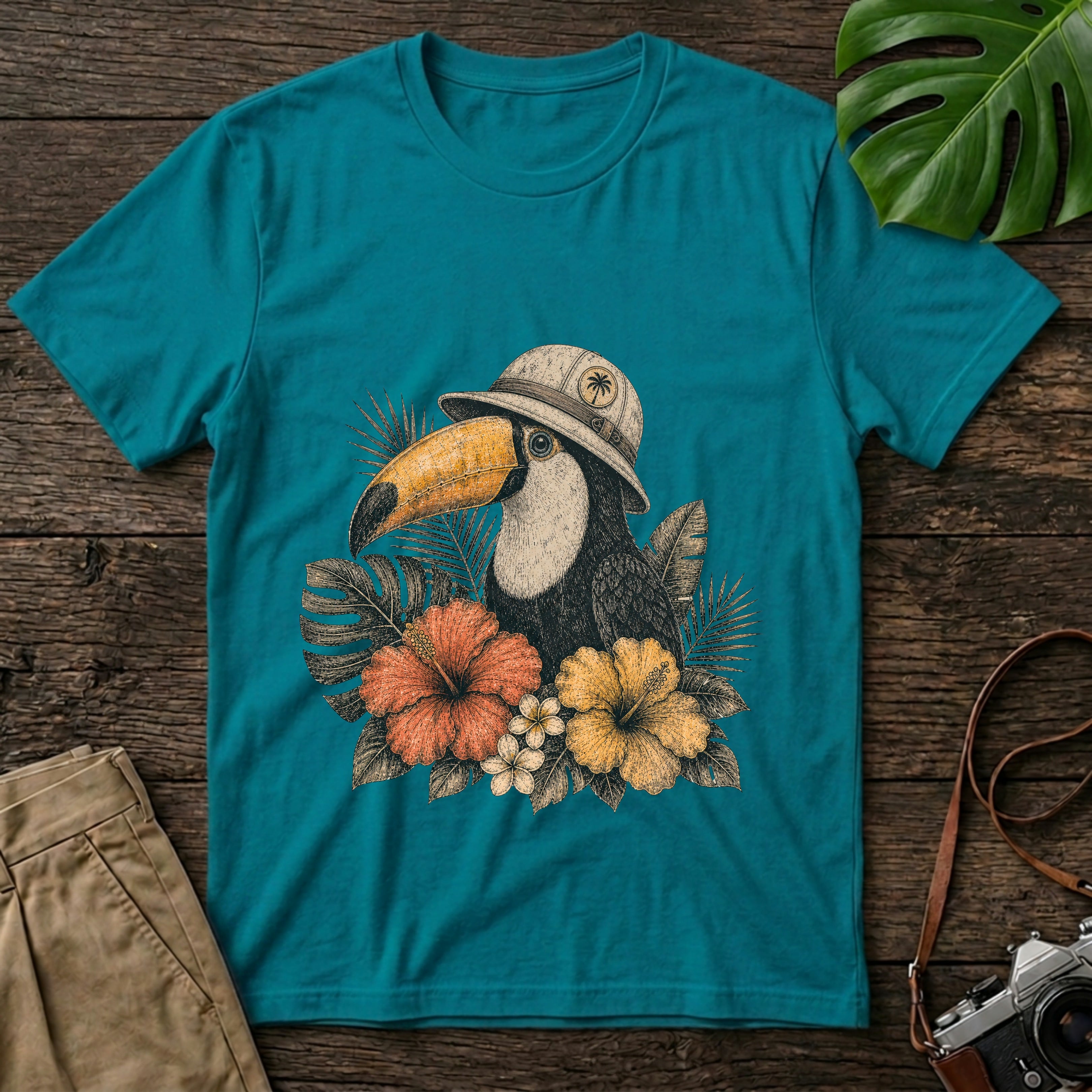gildan-64000-mockup-tropical-blue