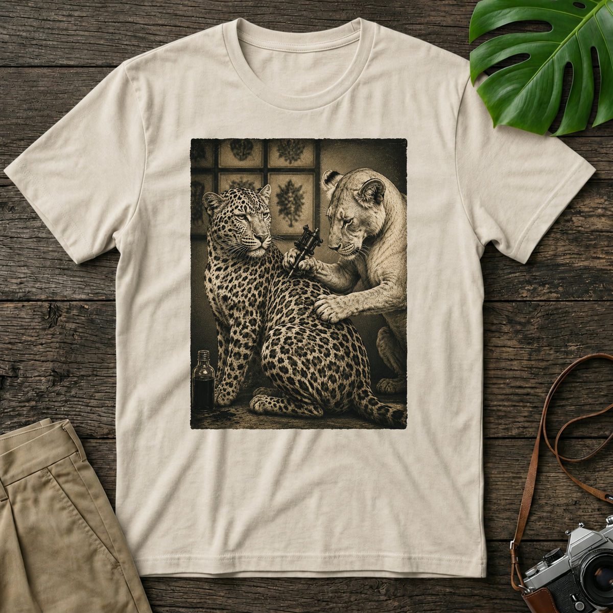 Leopard Tattoo T-Shirt